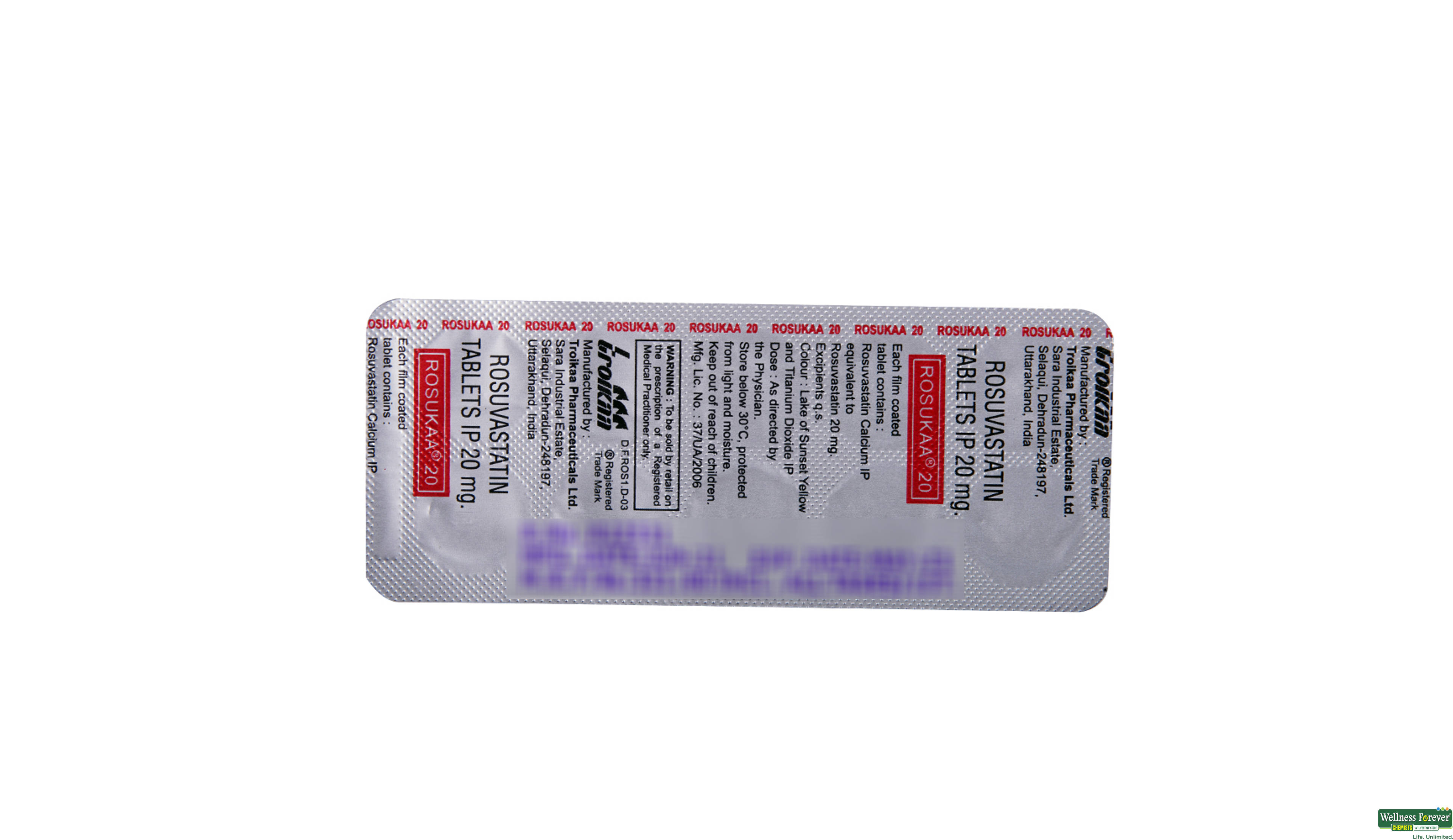 ROSUKAA 20MG 10TAB- 2, 10TAB, 