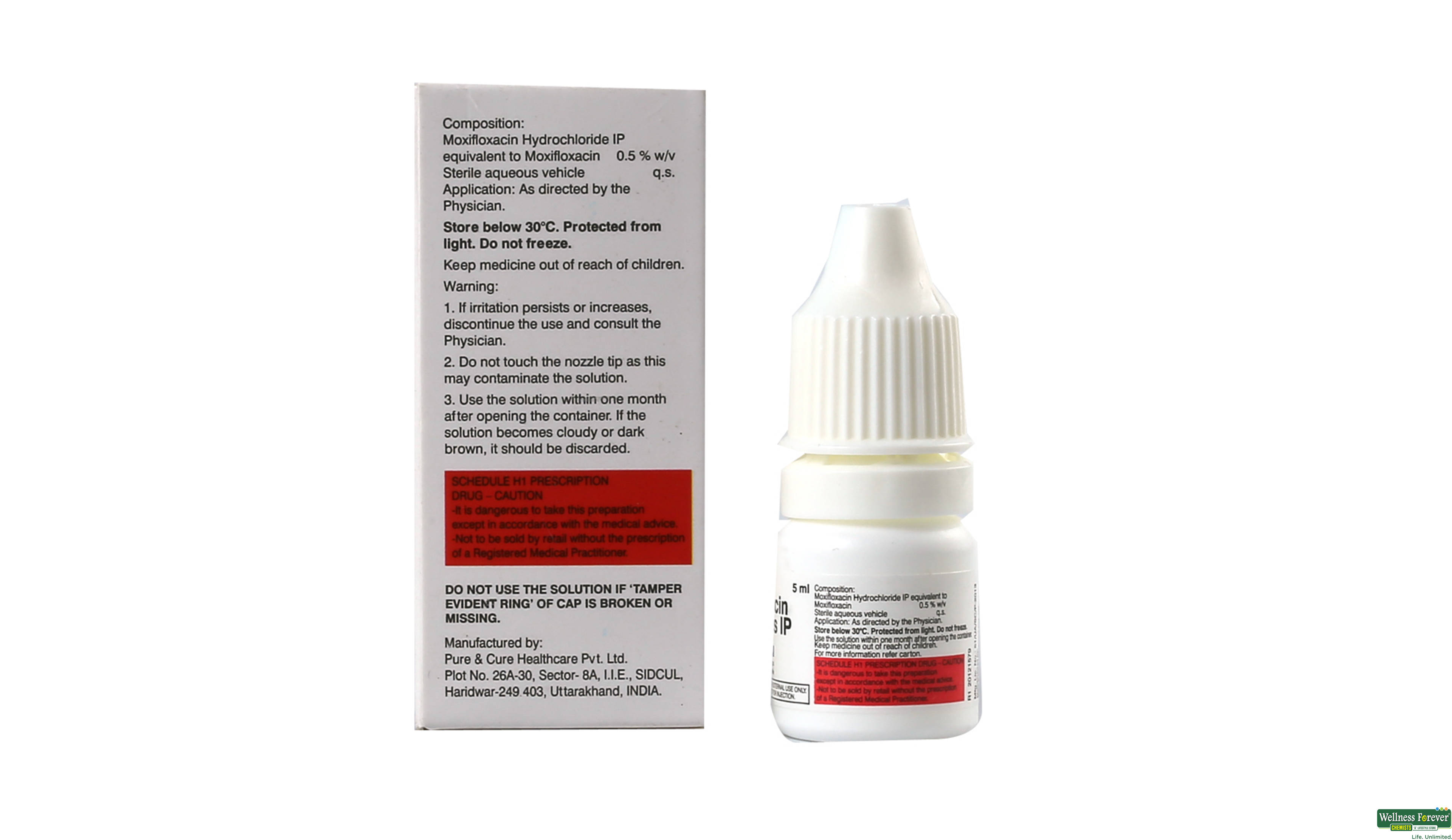MOXIBLU 0.5% E/DROP 5ML- 2, 5ML, 