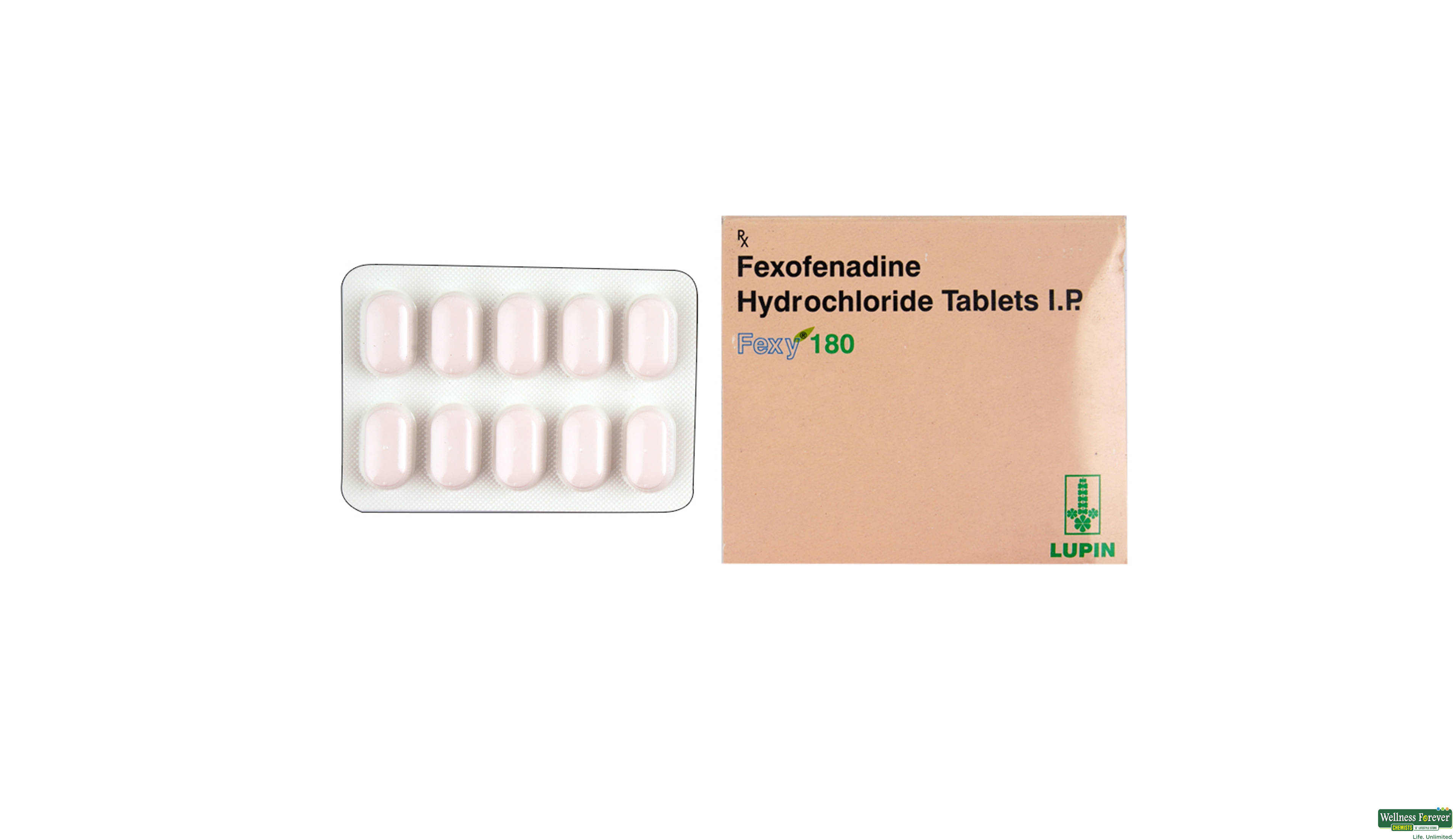 FEXY 180MG 10TAB- 1, 10TAB, 