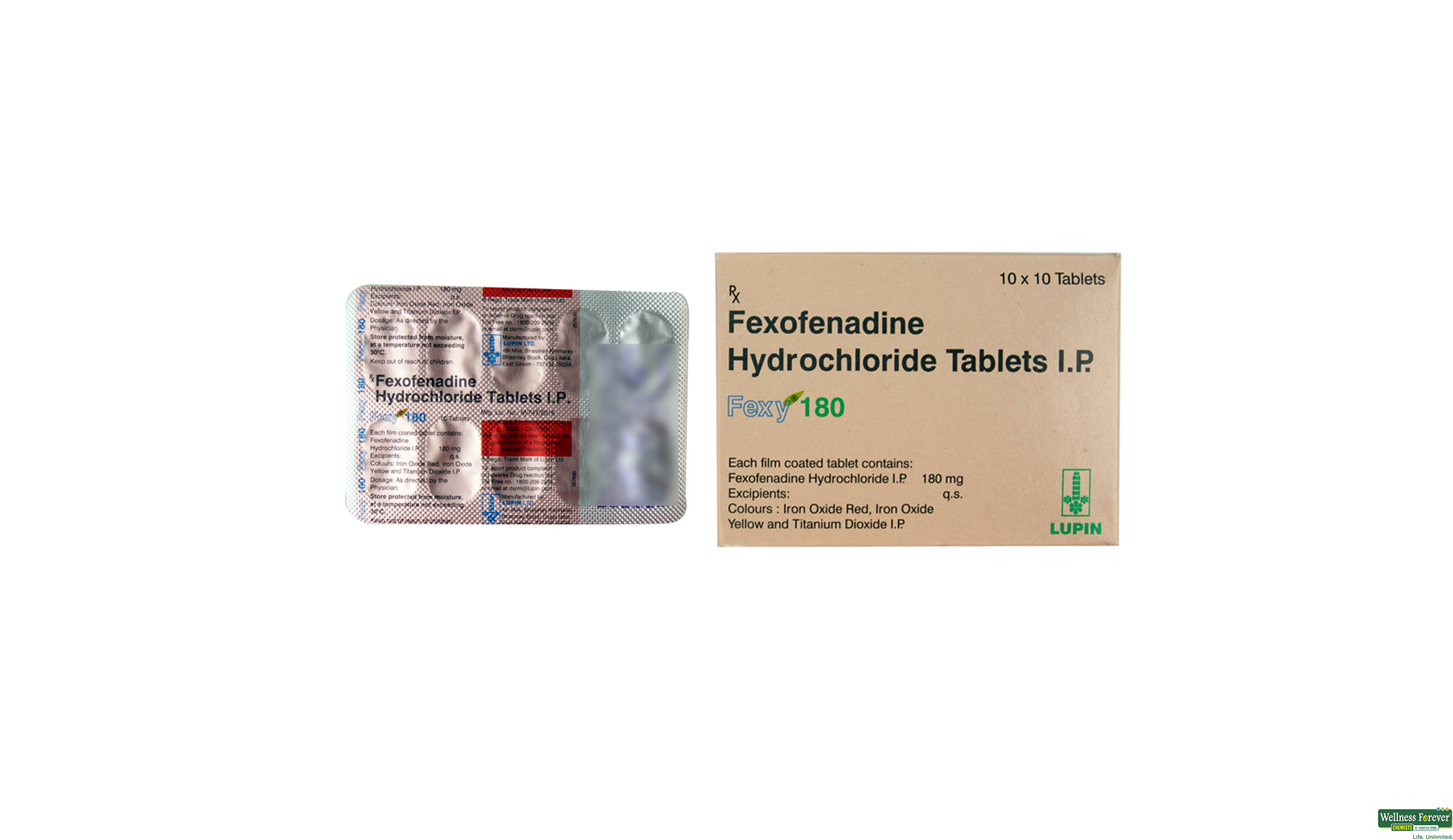 FEXY 180MG 10TAB- 2, 10TAB, 