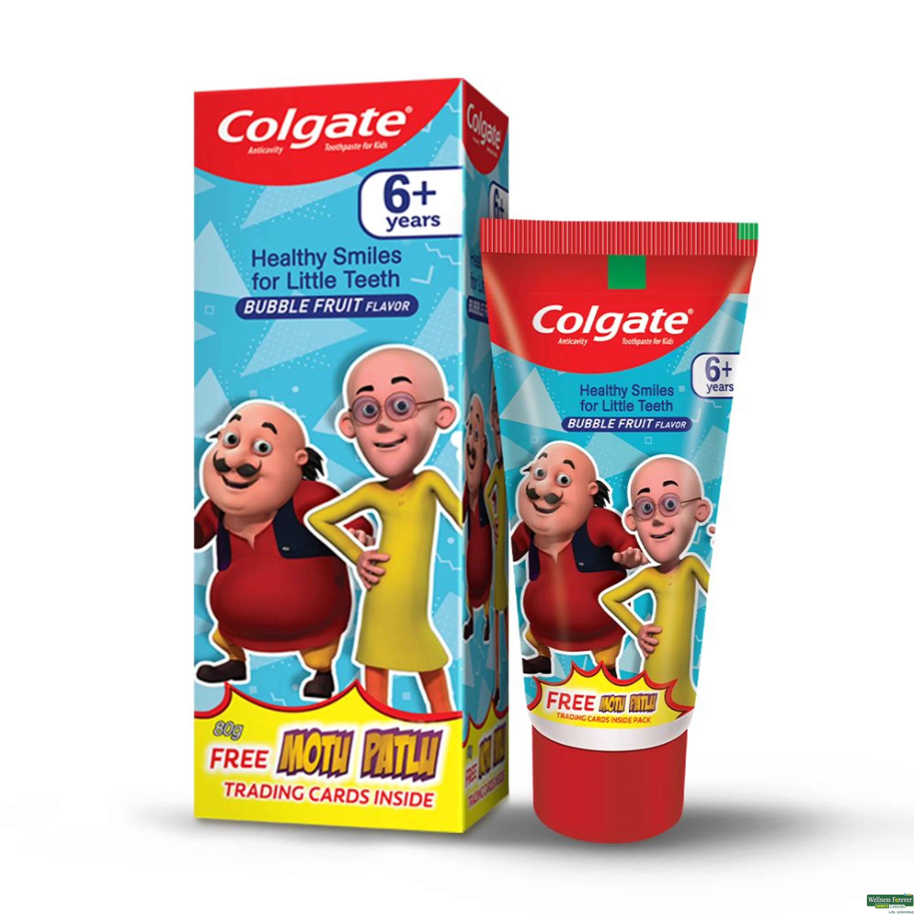 COLG T/PASTE KIDS BUBBLE 80GM-image