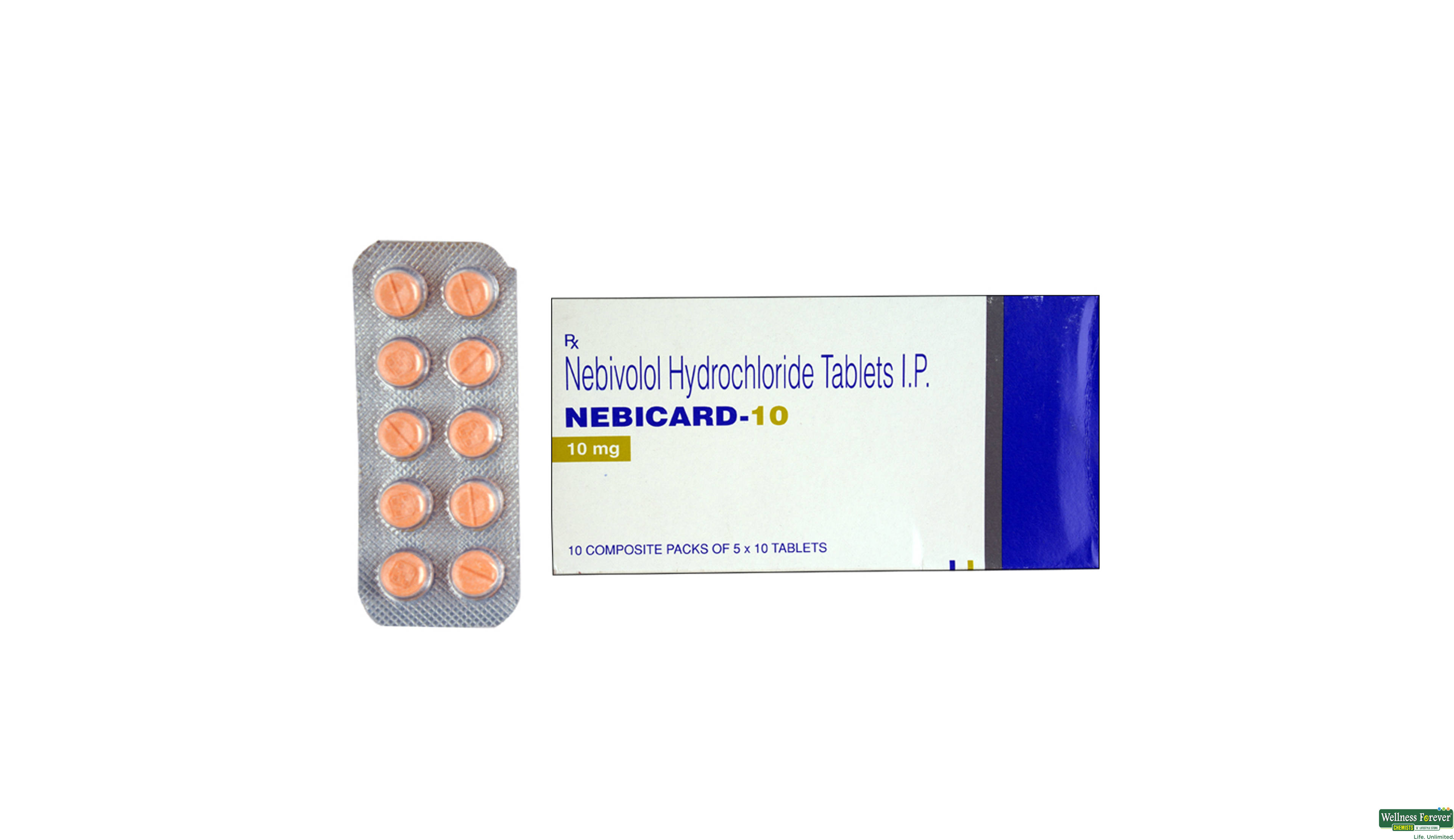 NEBICARD 10MG 10TAB- 1, 10TAB, 