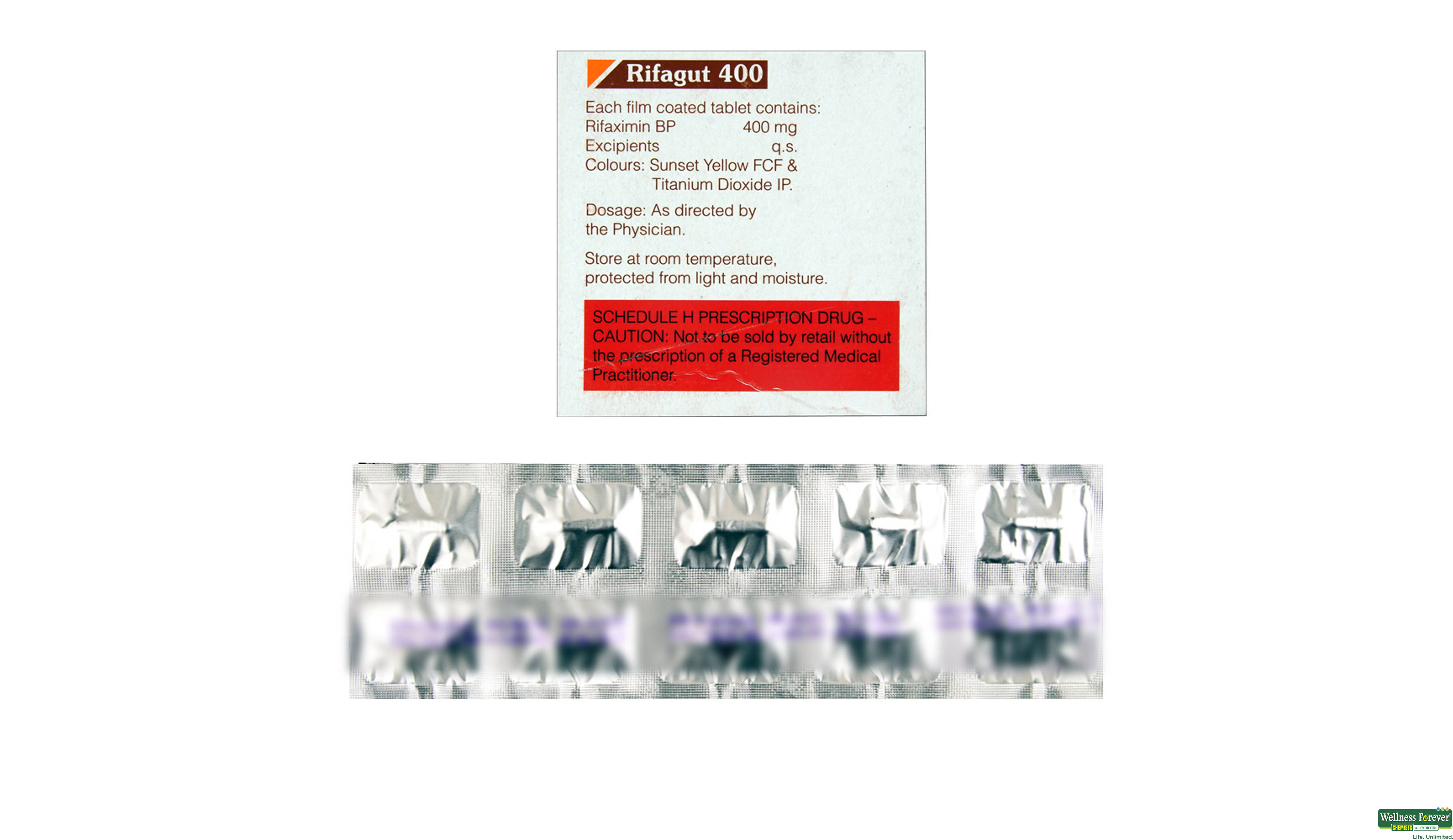 RIFAGUT 400MG 10TAB- 2, 10TAB, null