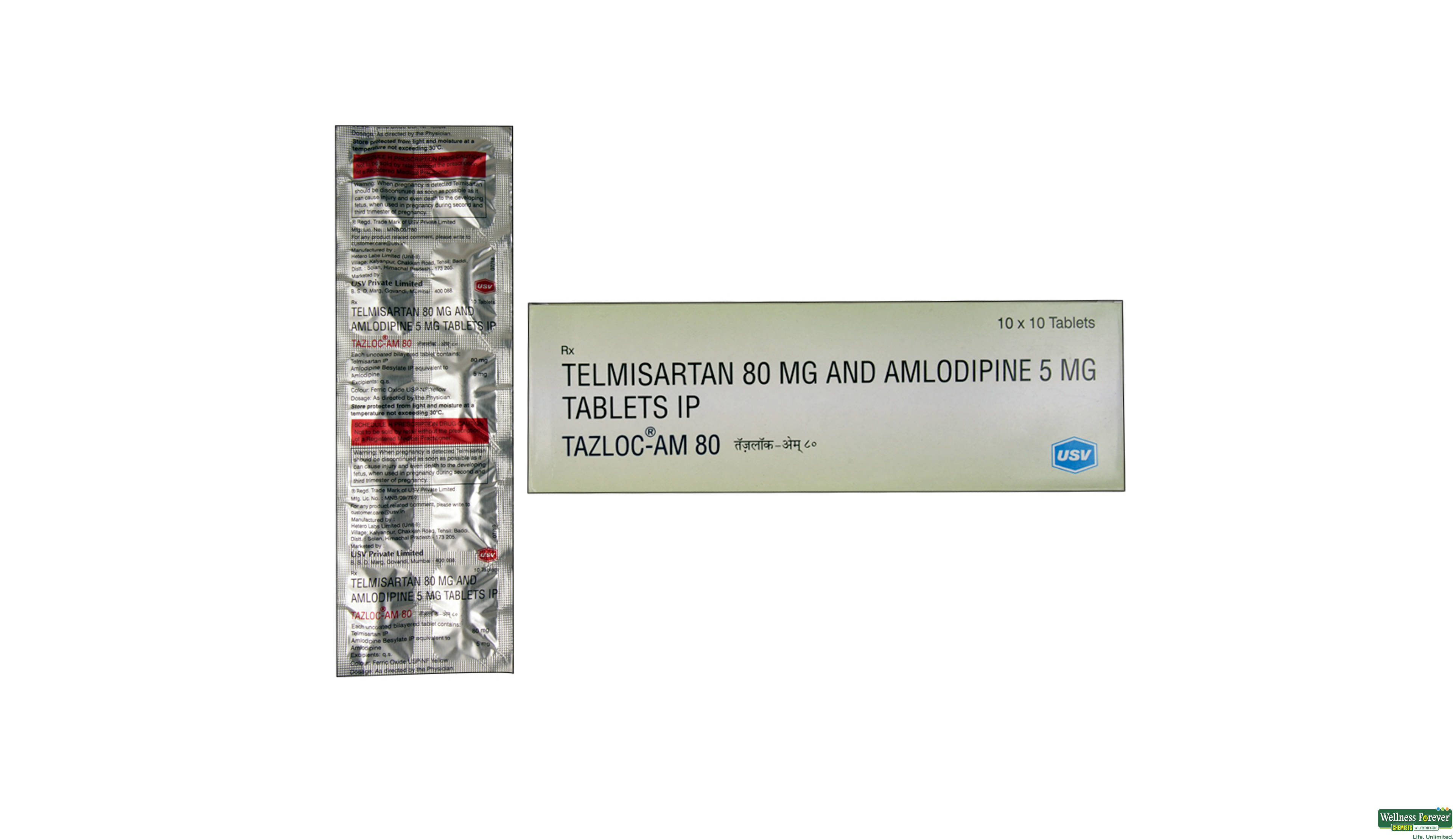 TAZLOC-AM 80MG 10TAB- 1, 10TAB, null