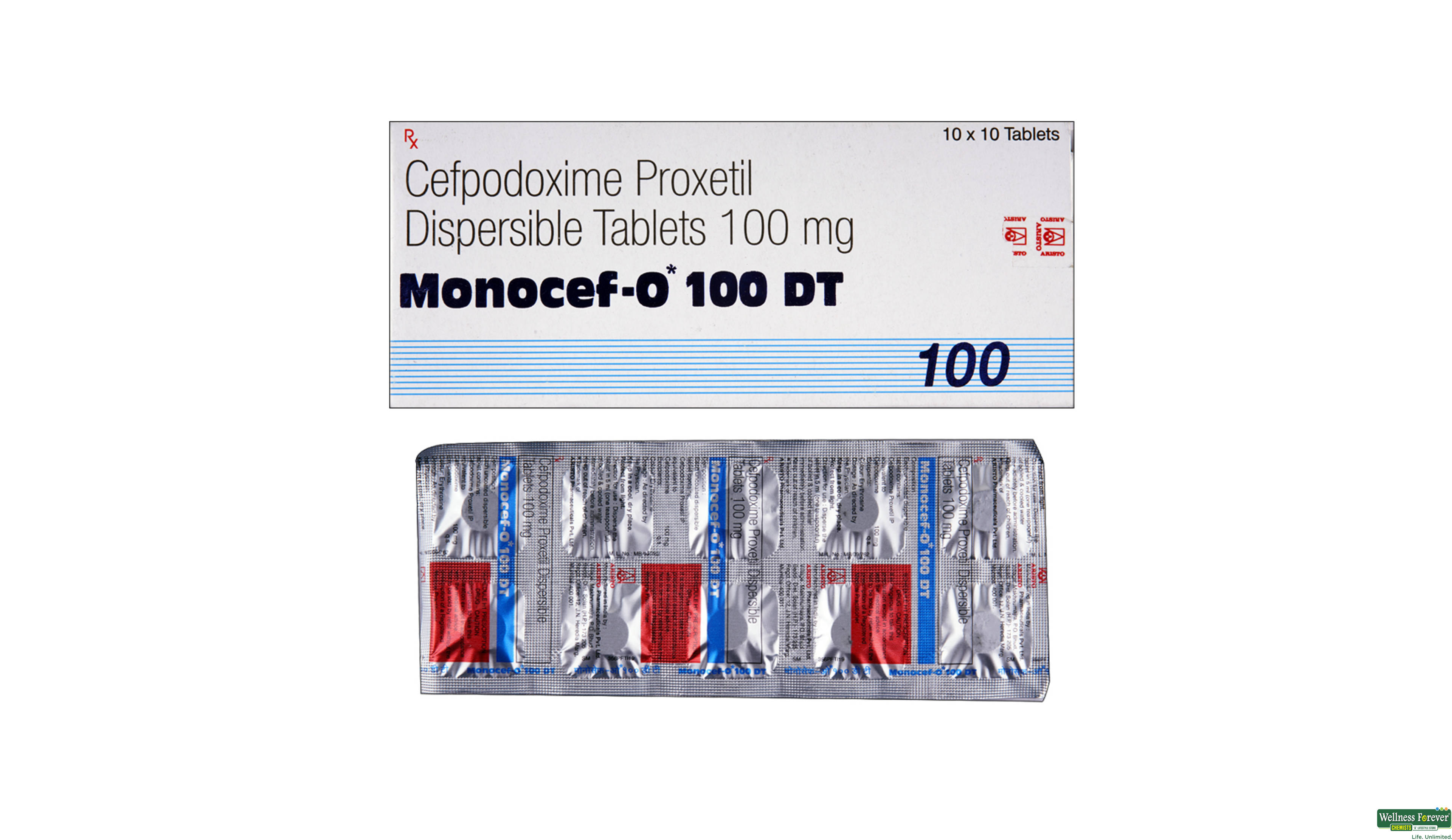 MONOCEF-O 100DT 10TAB- 1, 10TAB, 
