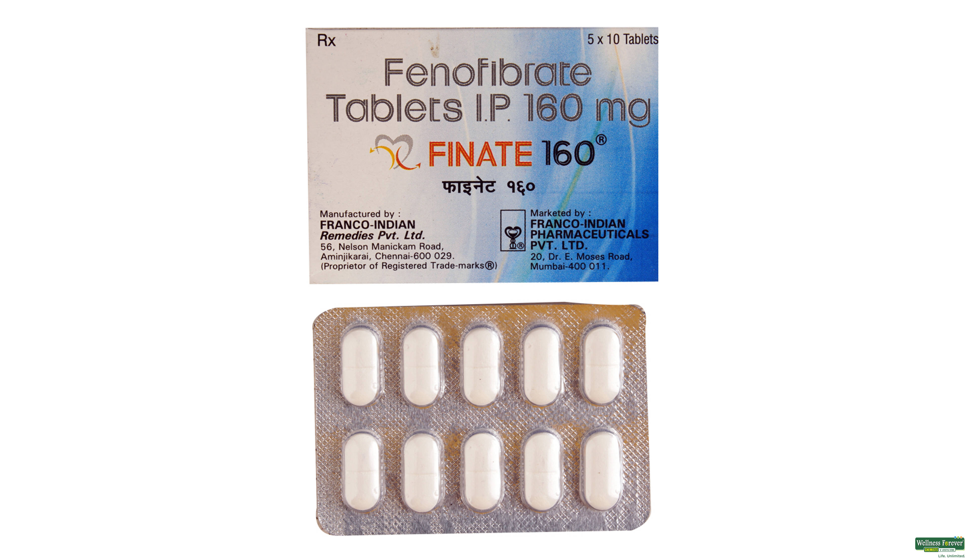 FINATE 160MG 10TAB- 1, 10TAB, 