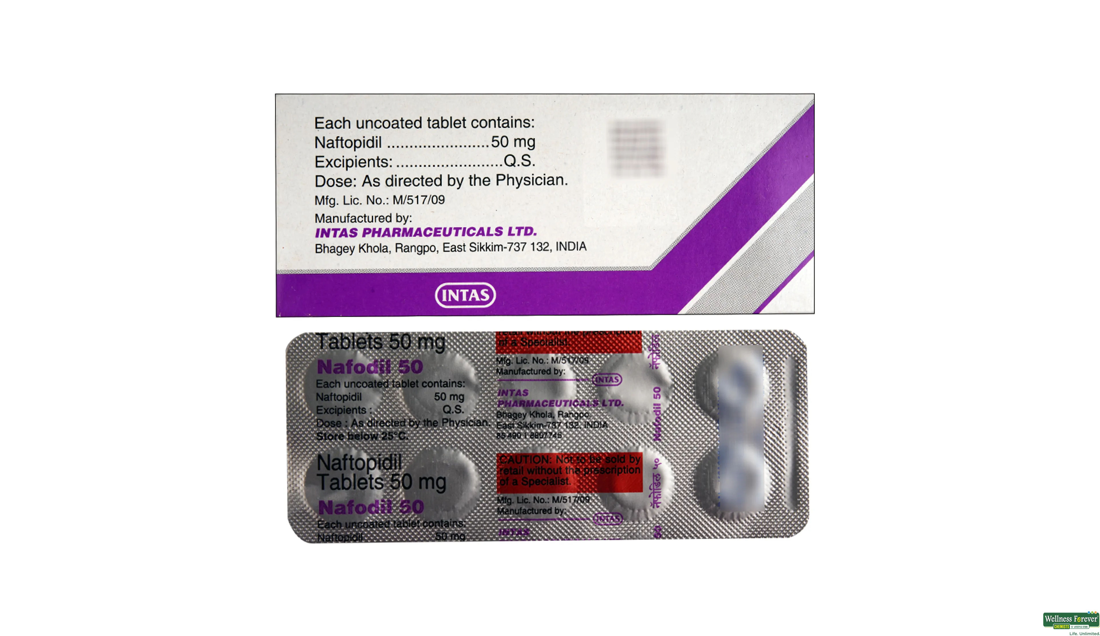 NAFODIL 50MG 10TAB- 2, 10TAB, 