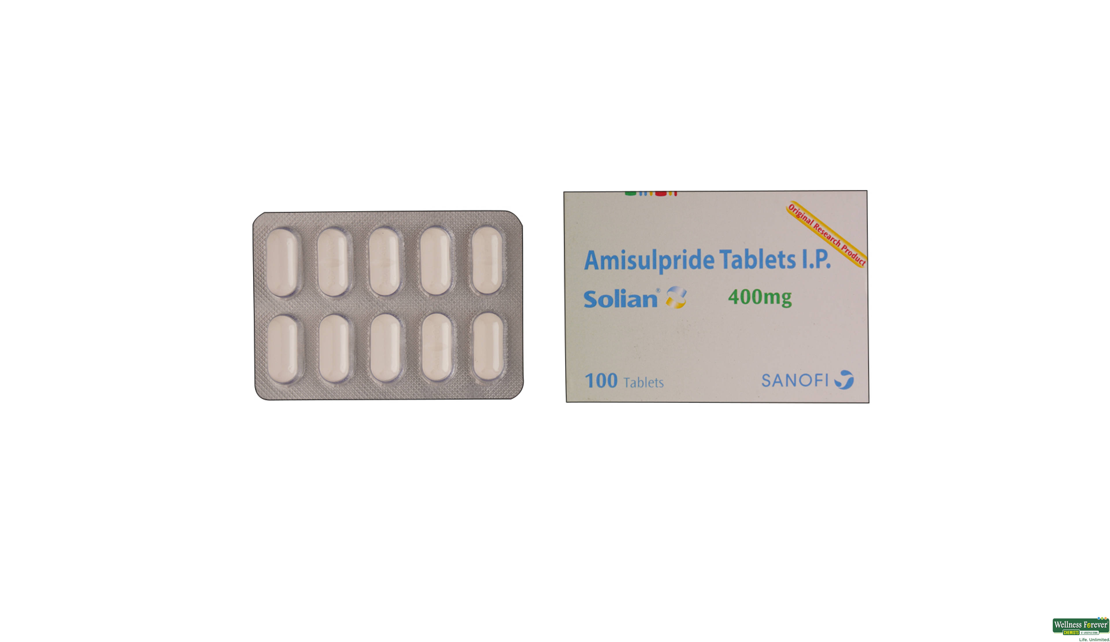 SOLIAN 400MG 10TAB- 1, 10TAB, 