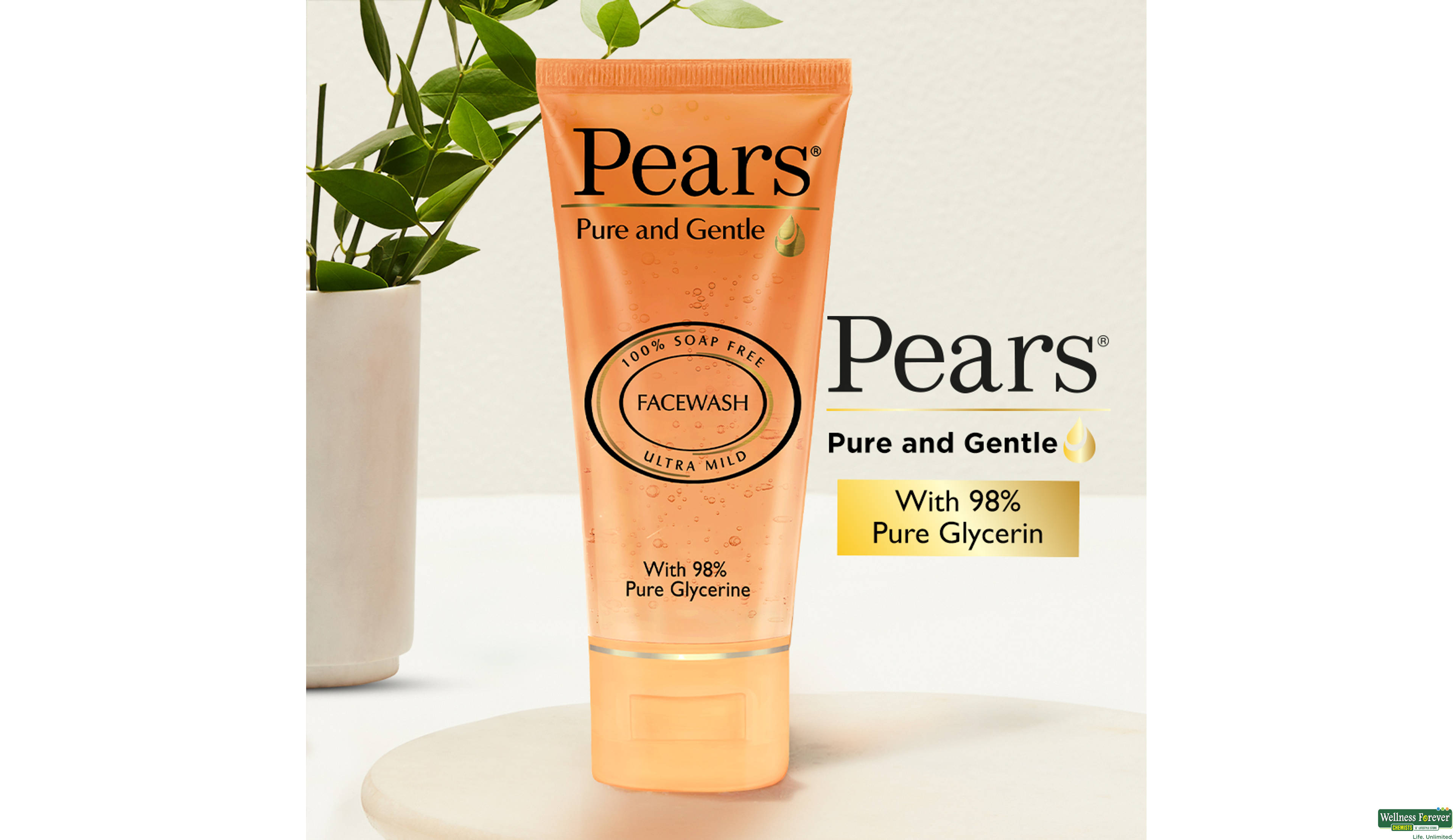 PEARS F/WASH PURE GENTLE 60GM- 5, 60GM, 