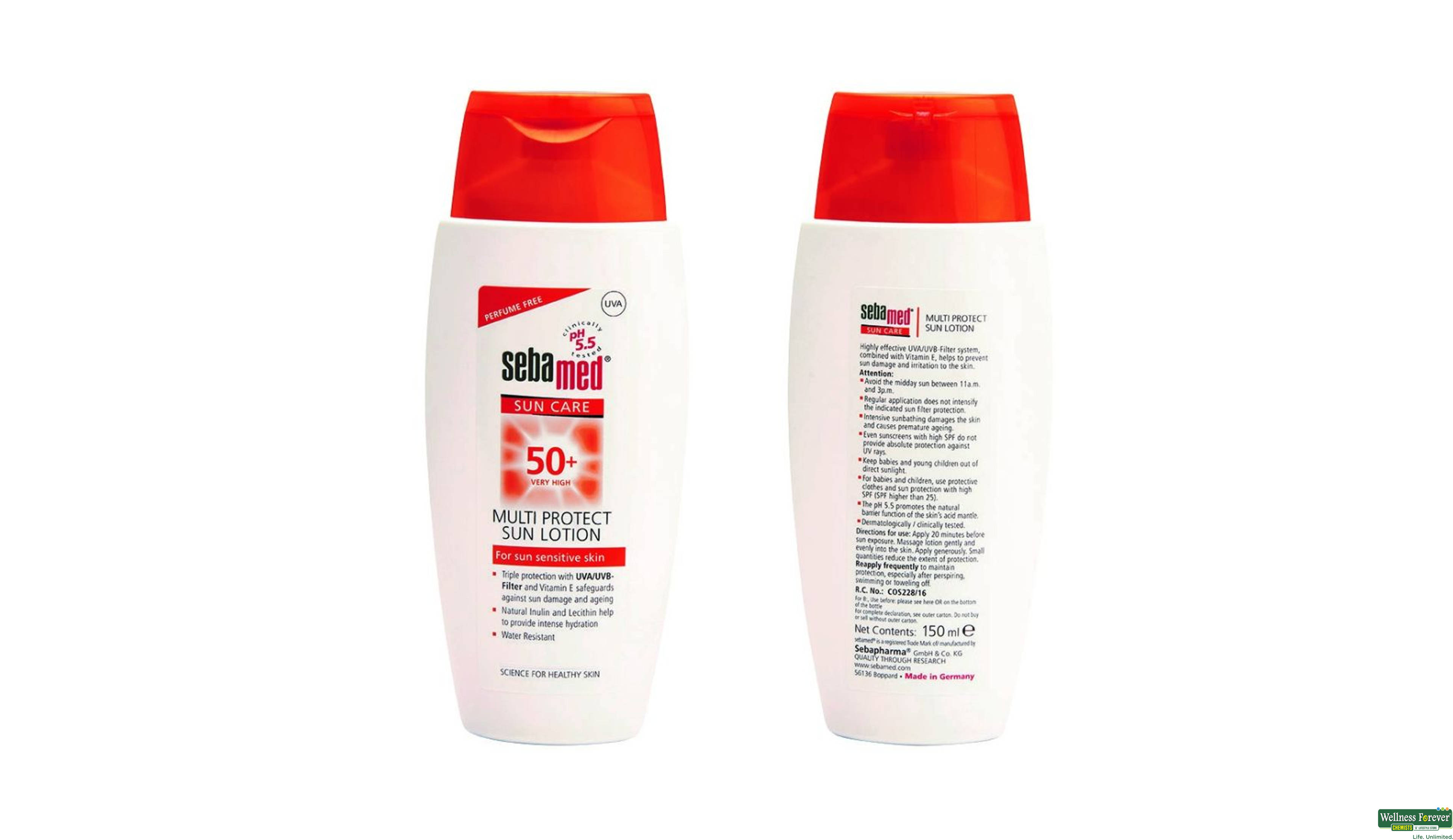 SEBAMED MULTI PROTECT SPF 50 LTN 150ML- 2, 150ML, null