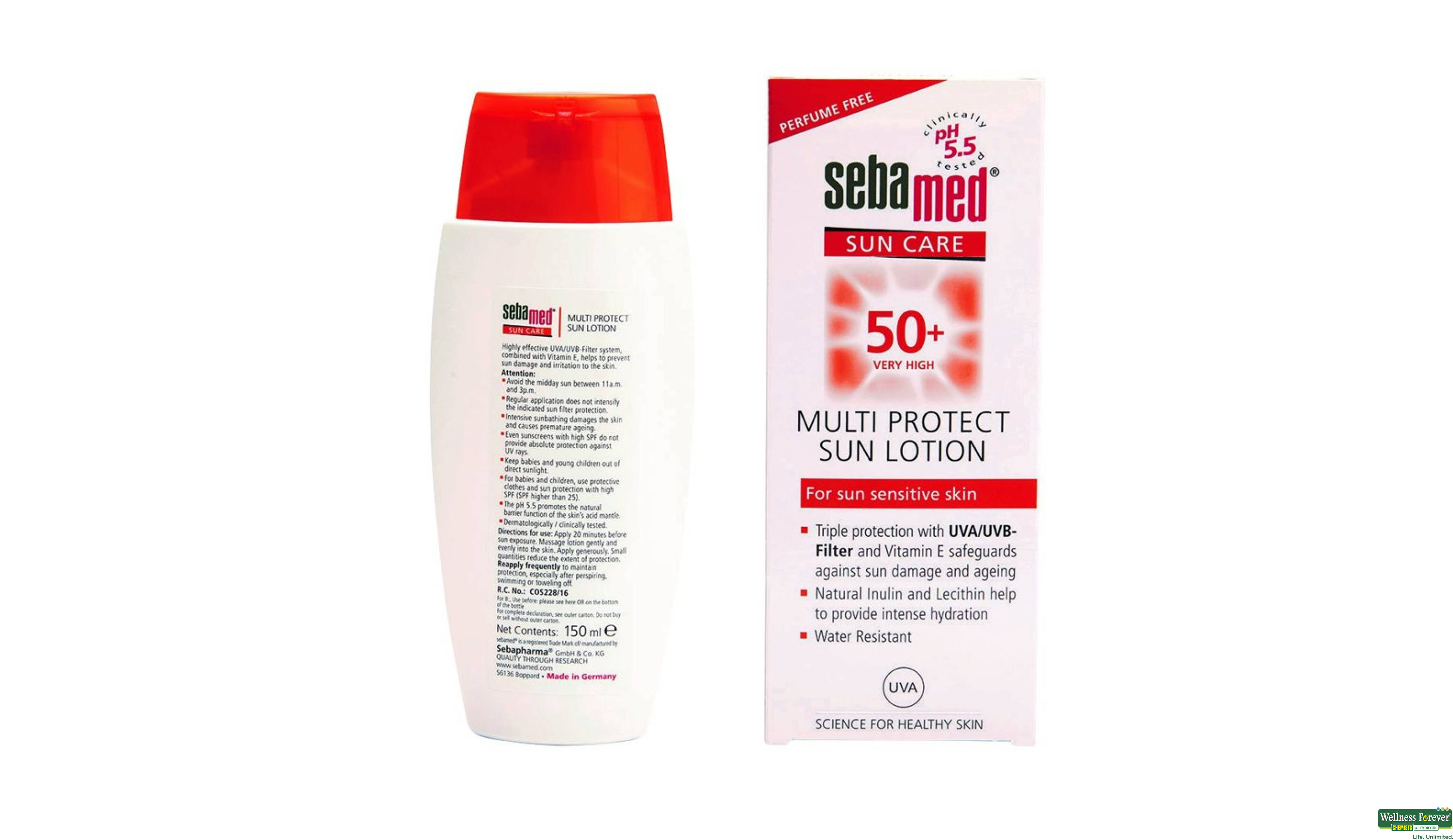 SEBAMED MULTI PROTECT SPF 50 LTN 150ML- 3, 150ML, null