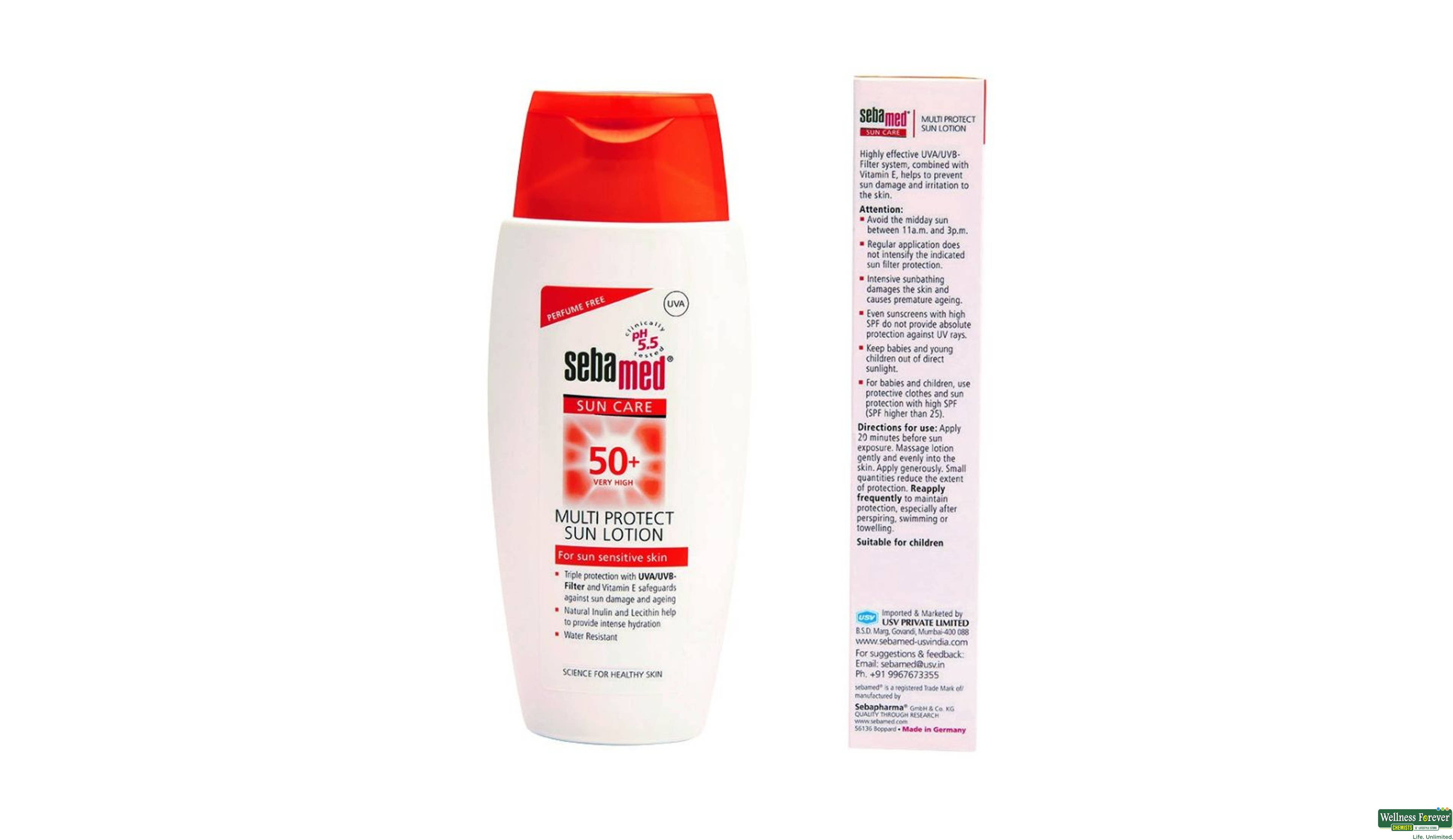 SEBAMED MULTI PROTECT SPF 50 LTN 150ML- 4, 150ML, null