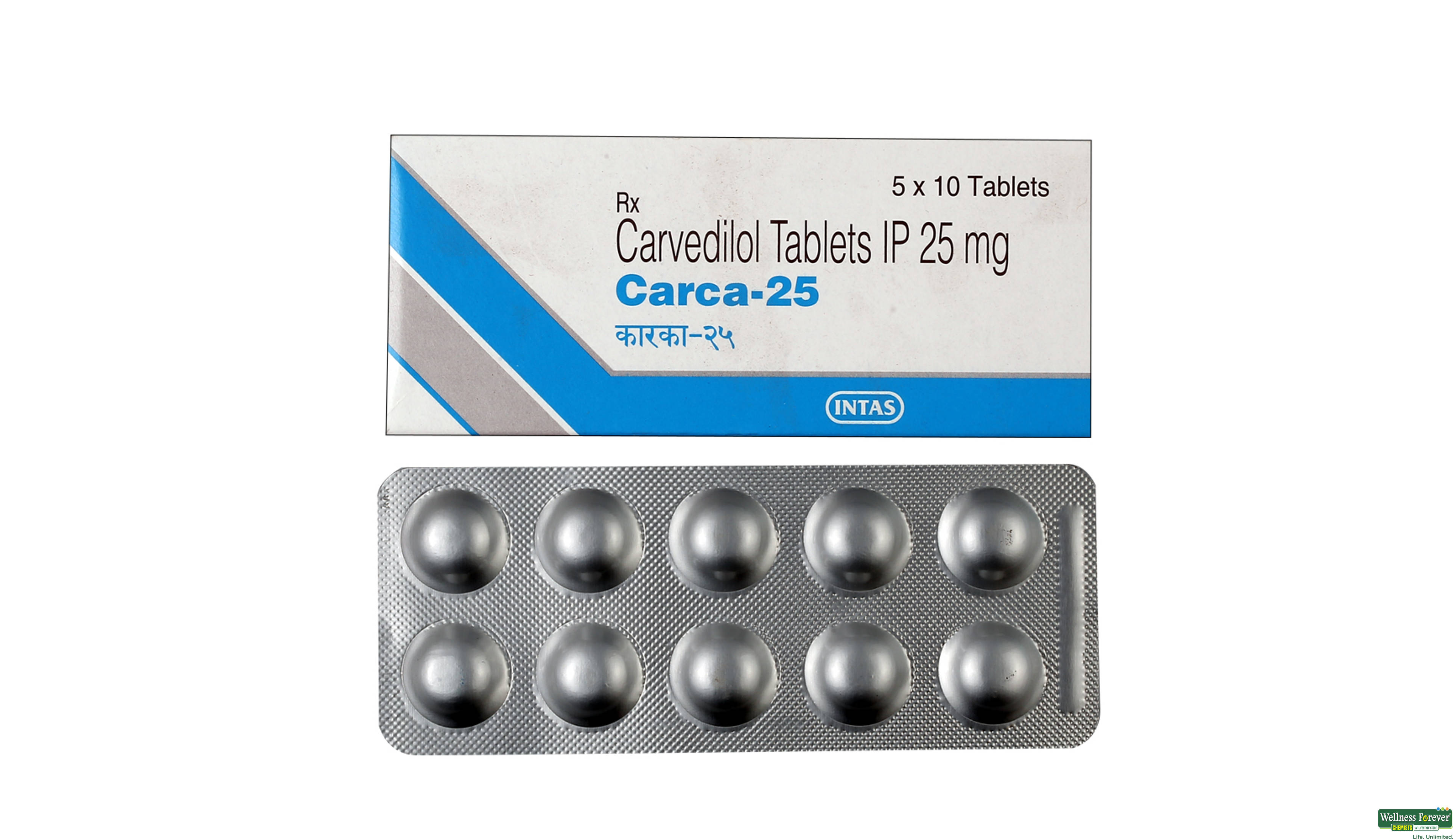 CARCA 25MG 10TAB- 1, 10TAB, 