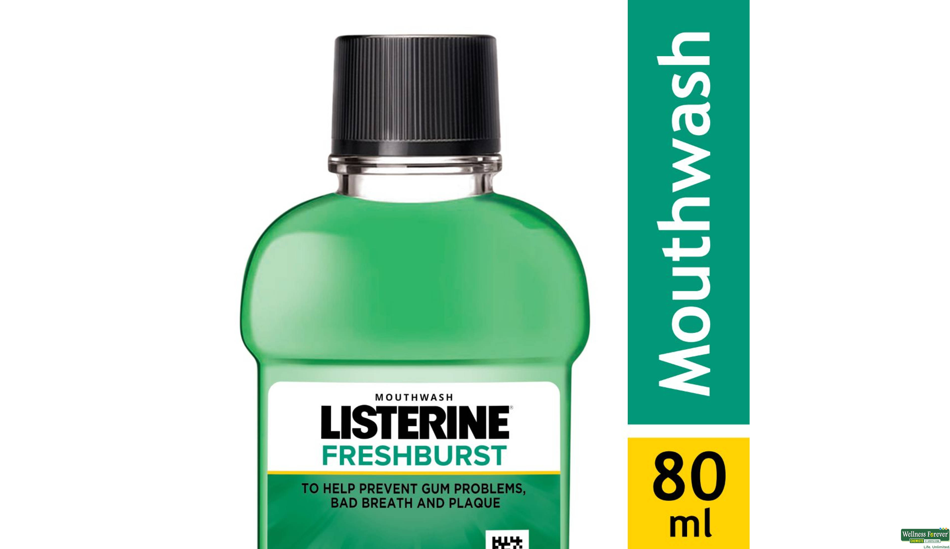 LISTERINE M/WASH FRESH BRUST 80ML- 1, 80ML, 