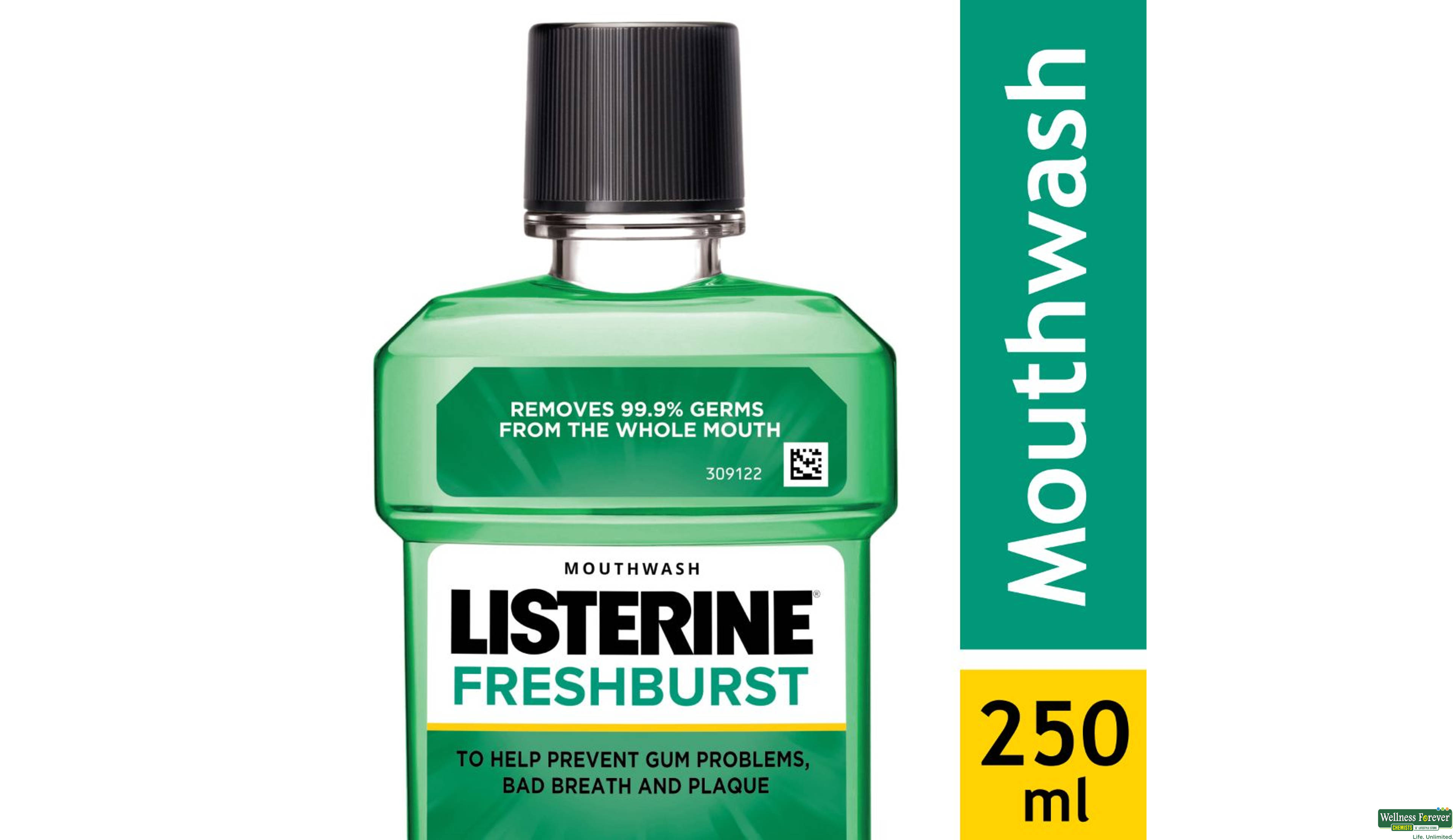 LISTERINE M/WASH FRESH BRUST 250ML- 1, 250ML, 