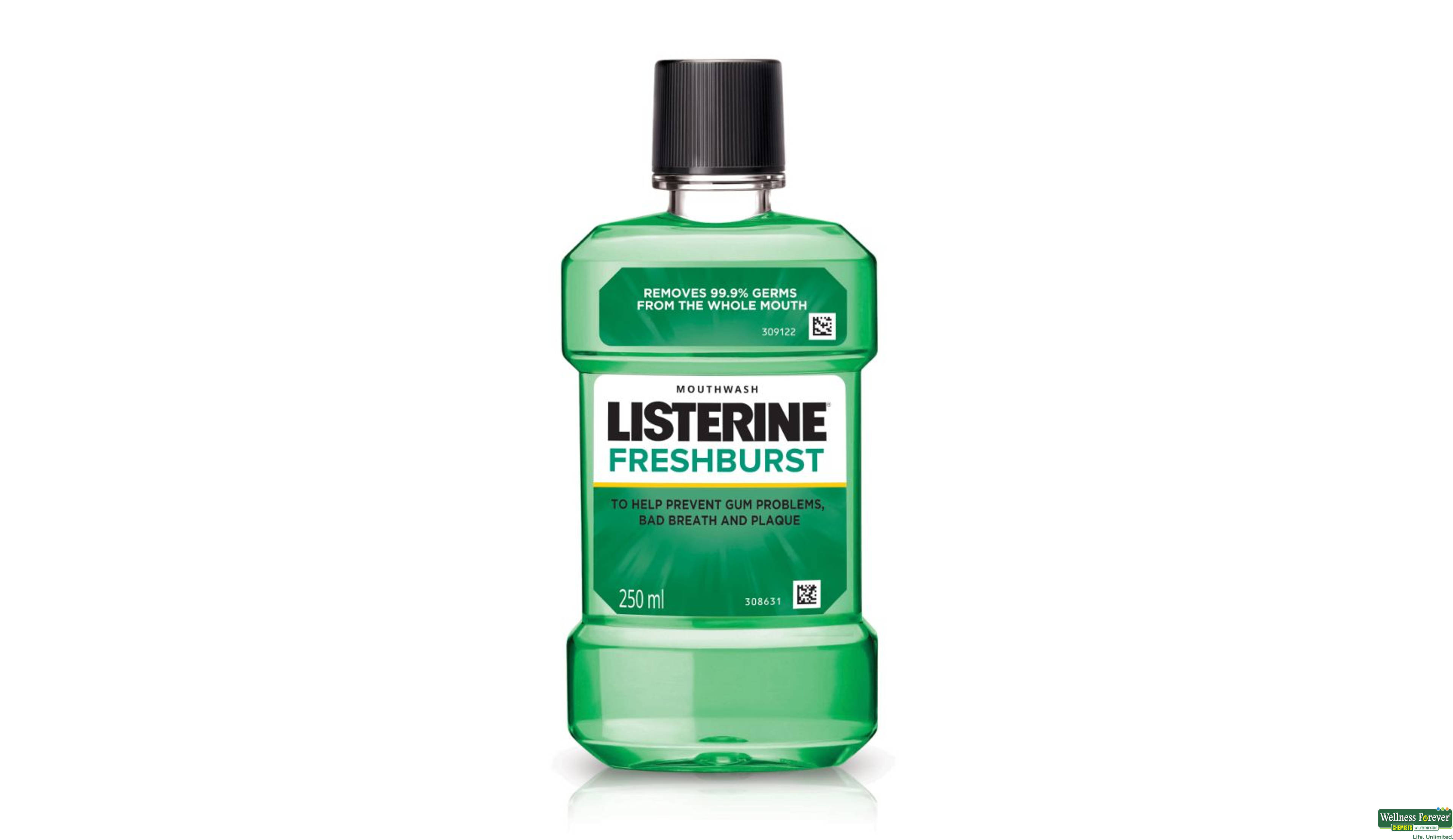 LISTERINE M/WASH FRESH BRUST 250ML- 2, 250ML, 