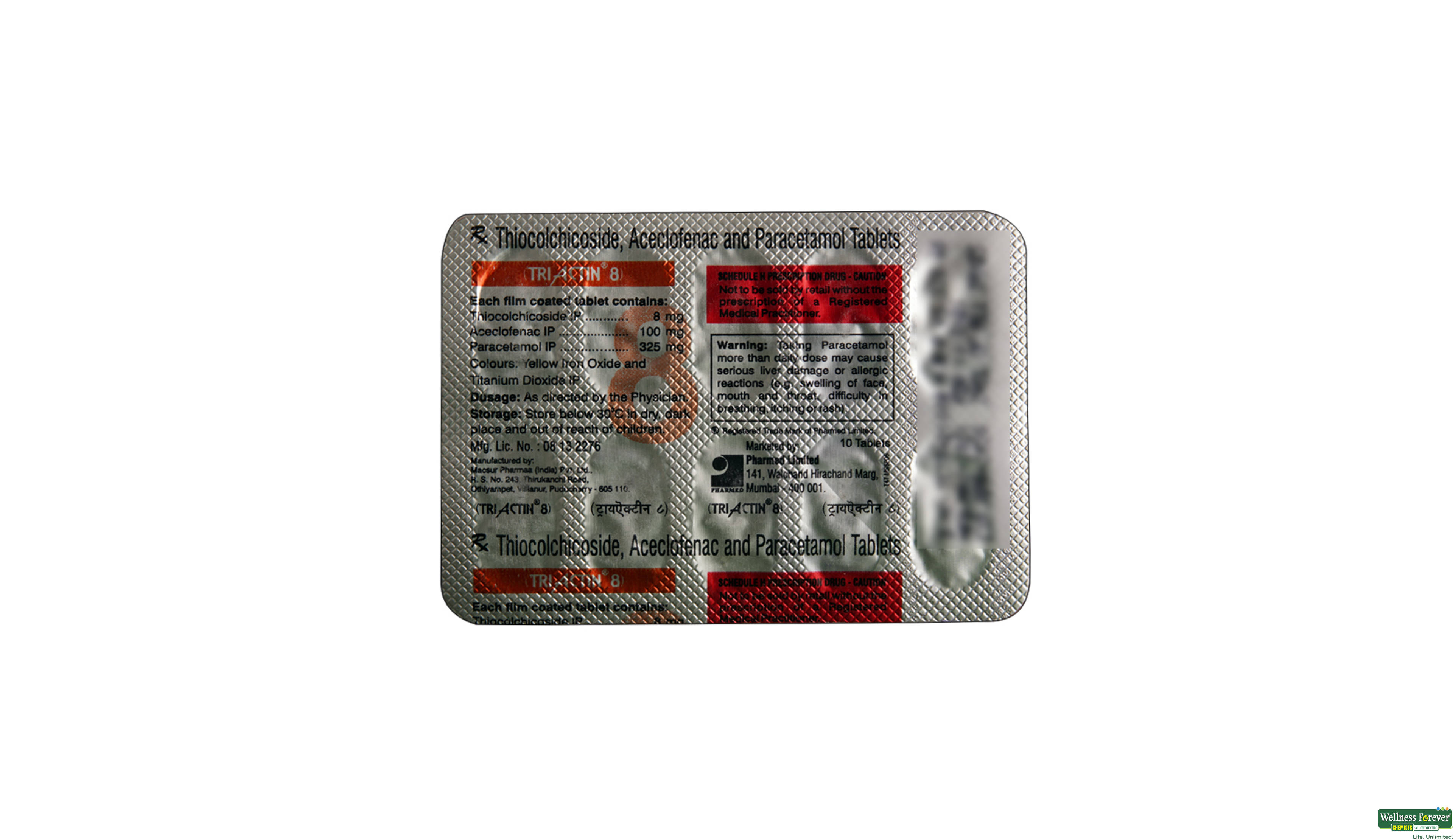 TRIACTIN 8MG 10TAB- 2, 10TAB, null