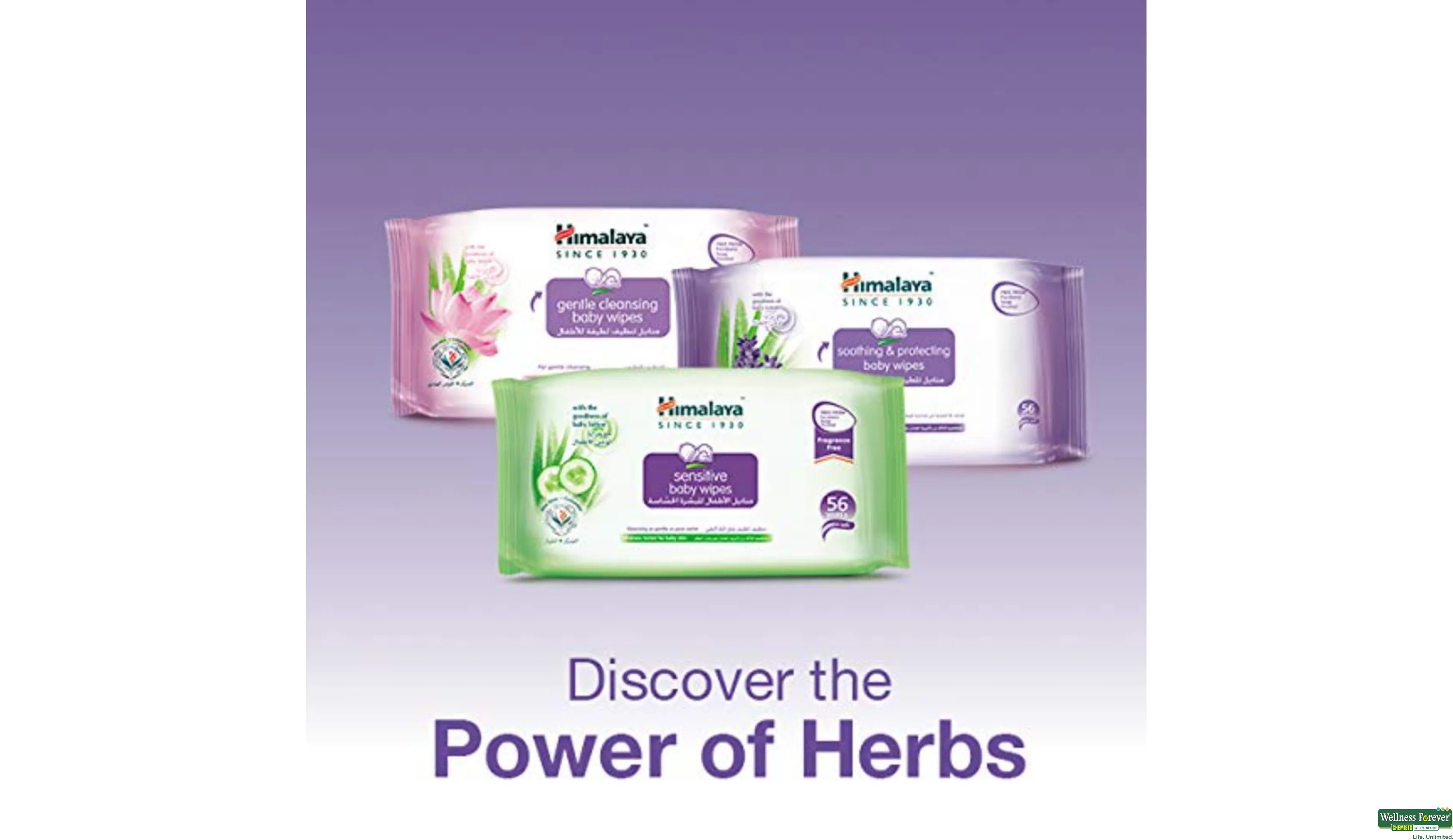 Himalaya soothing baby wipes sales