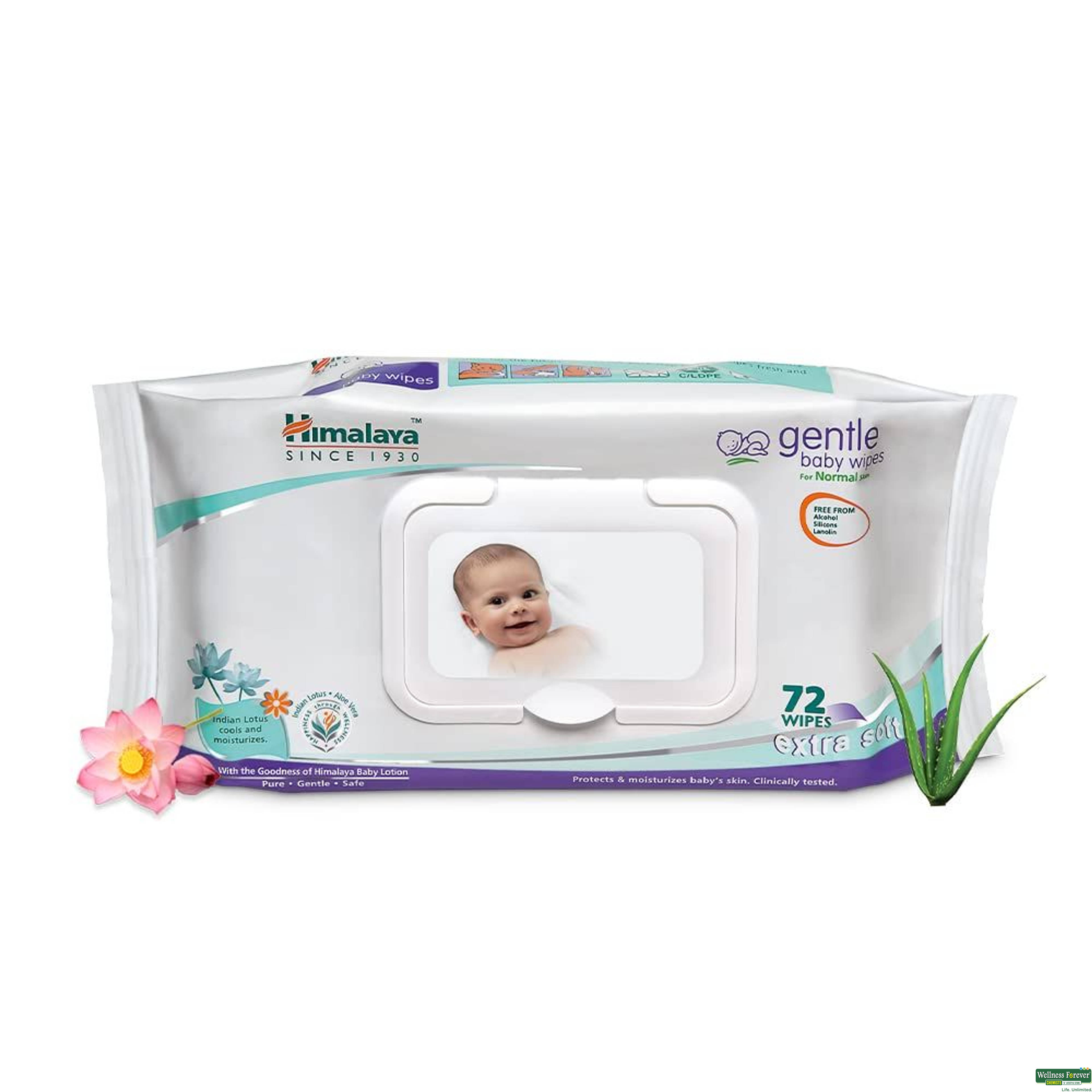 HIMA BABY WIPES 72PC-image