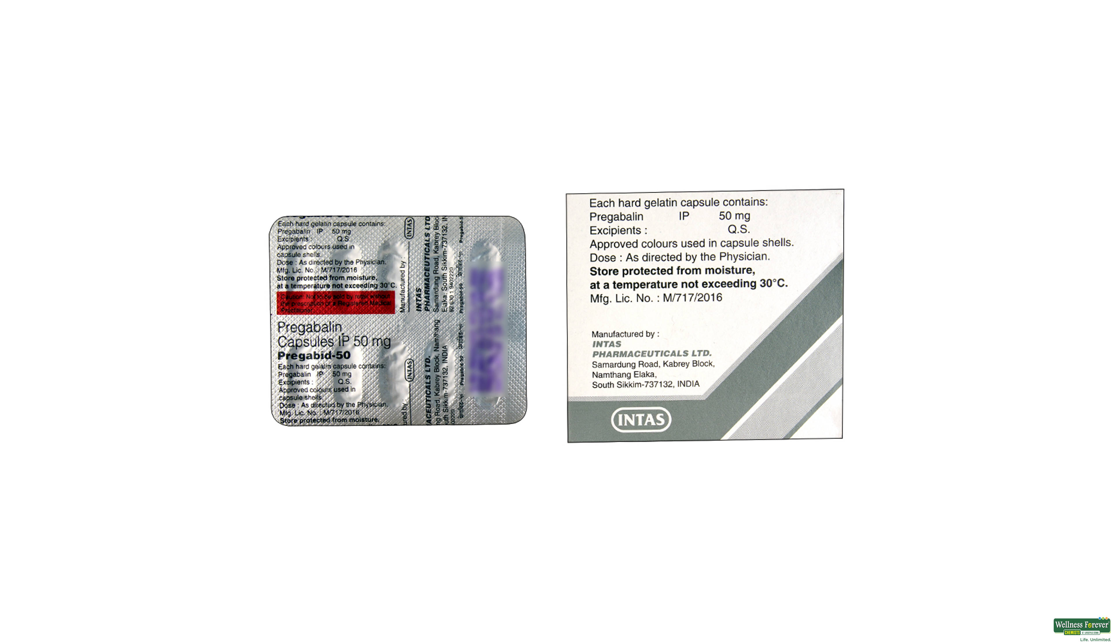 PREGABID 50MG 10CAP- 2, 10CAP, 