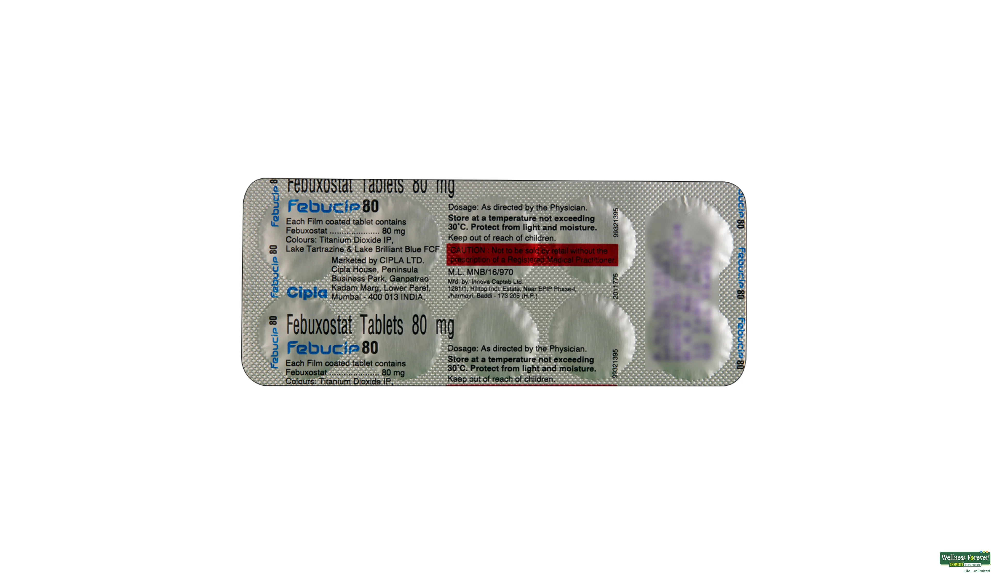 FEBUCIP 80MG 10TAB- 2, 10TAB, 