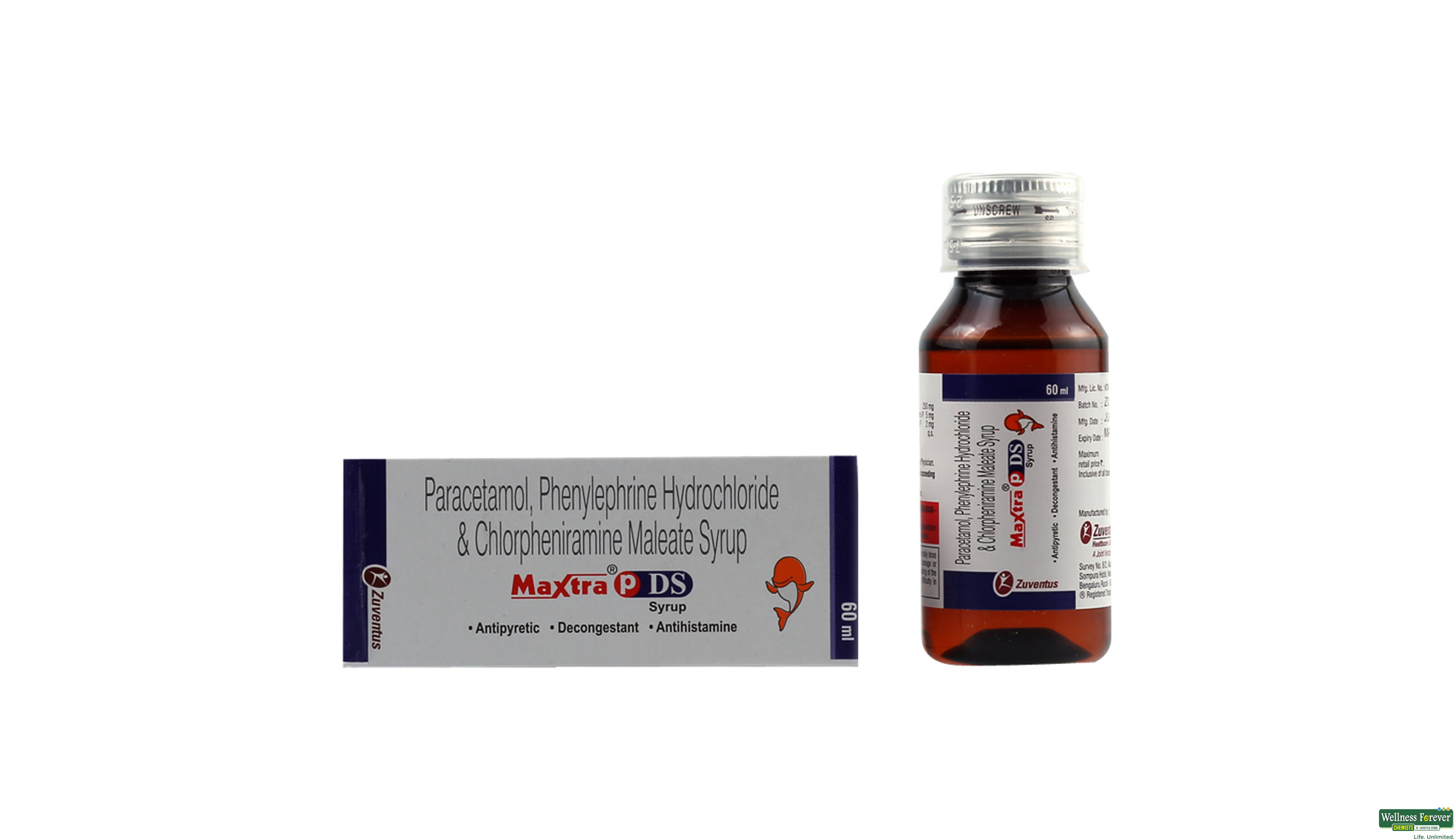 MAXTRA-P DS SYP 60ML- 1, 60ML, null