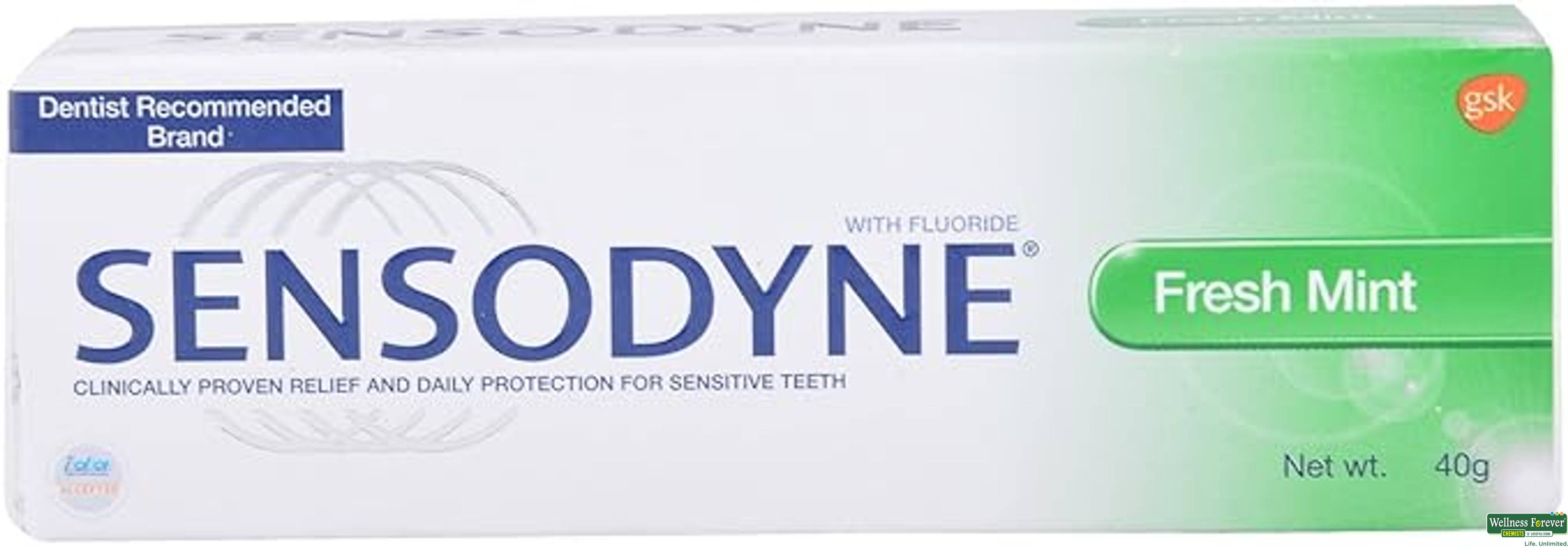 Sensodyne Fresh Mint Toothpaste, 40 g-image