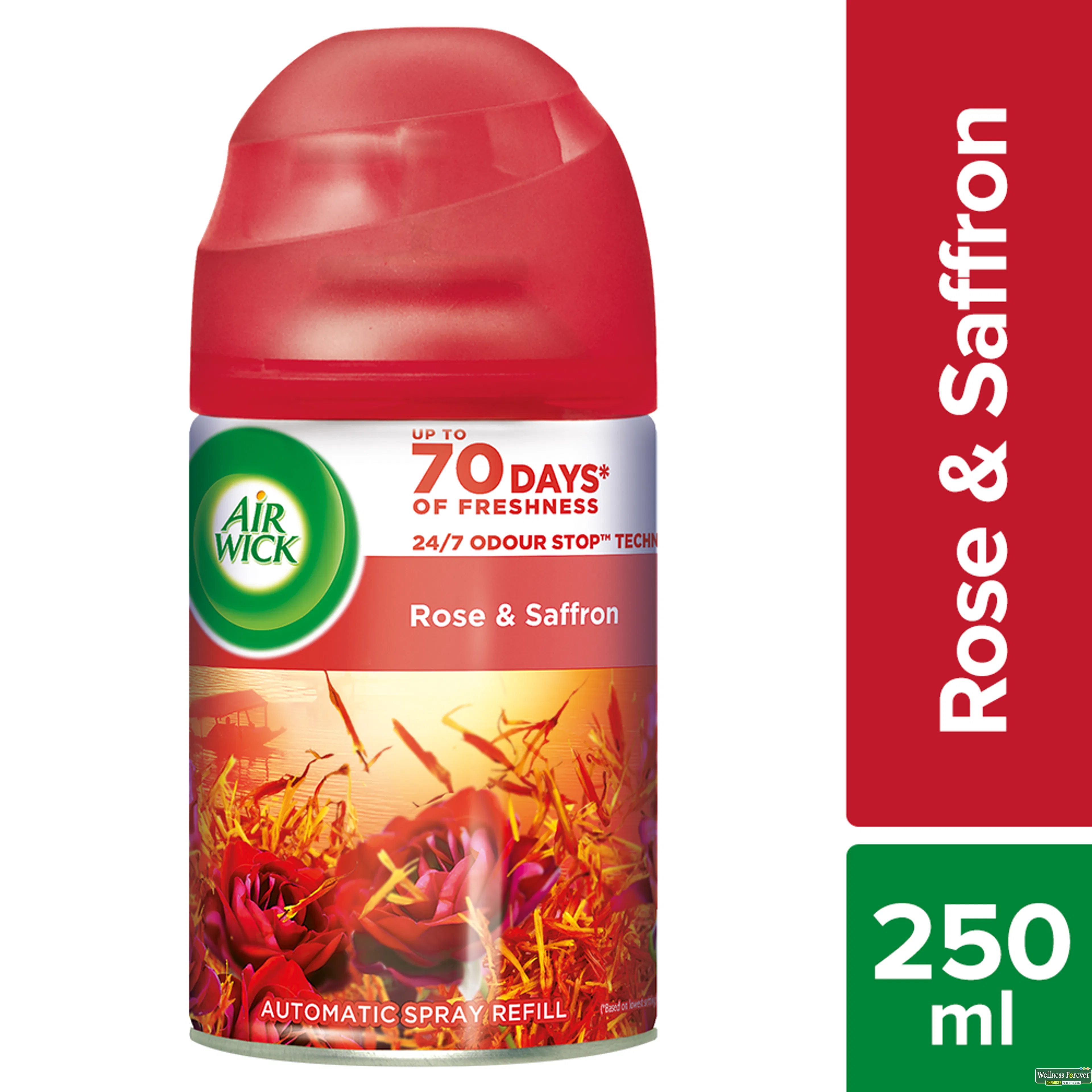 Buy Airwick Freshmatic Aromas Of Kashmir Rose & Saffron Air-Freshner  Refill, 250 ml Online at Best Prices