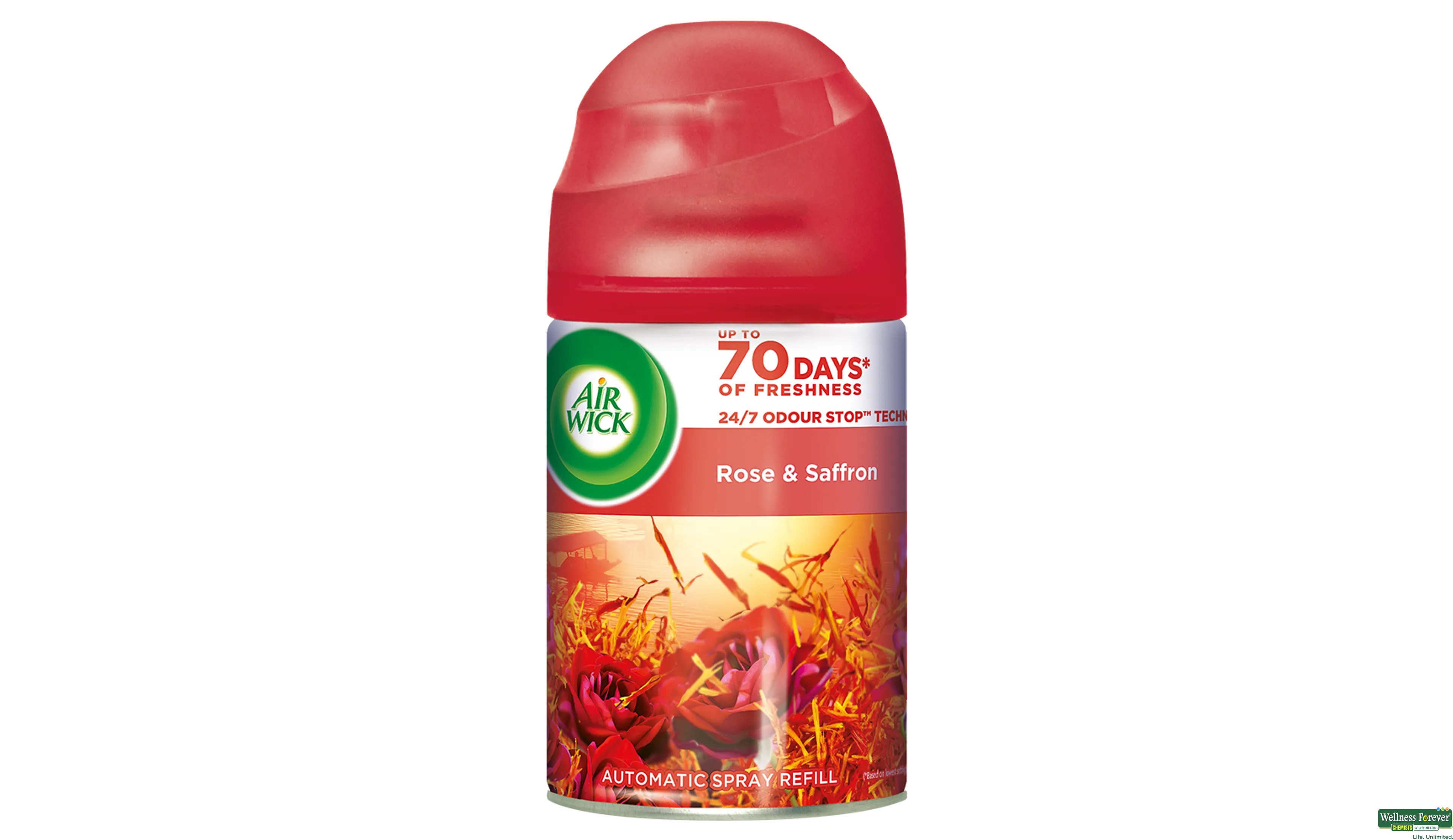 Buy Airwick Freshmatic Aromas Of Kashmir Rose & Saffron Air-Freshner  Refill, 250 ml Online at Best Prices