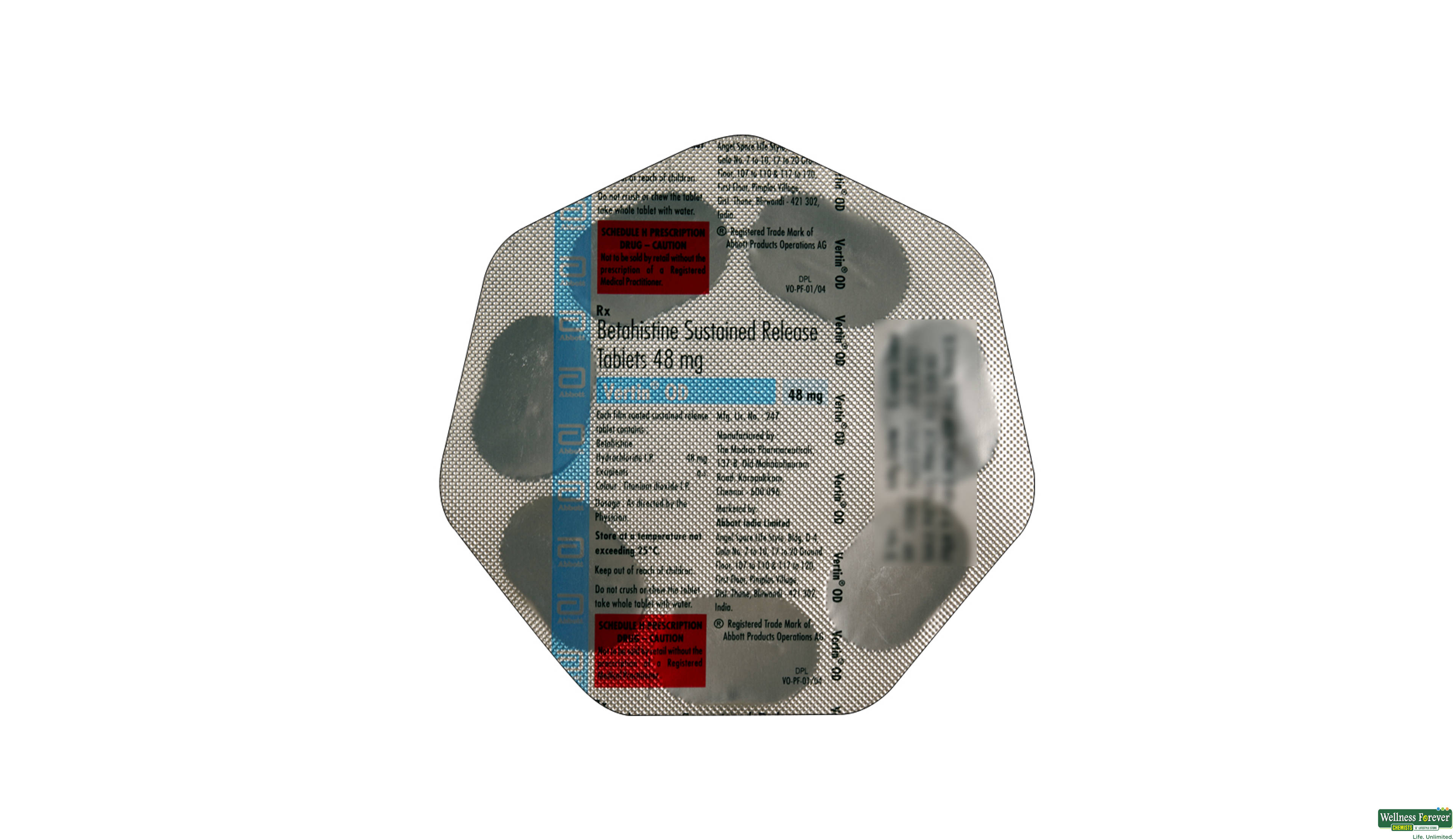 VERTIN-OD 48MG 7TAB ##- 2, 7TAB, 