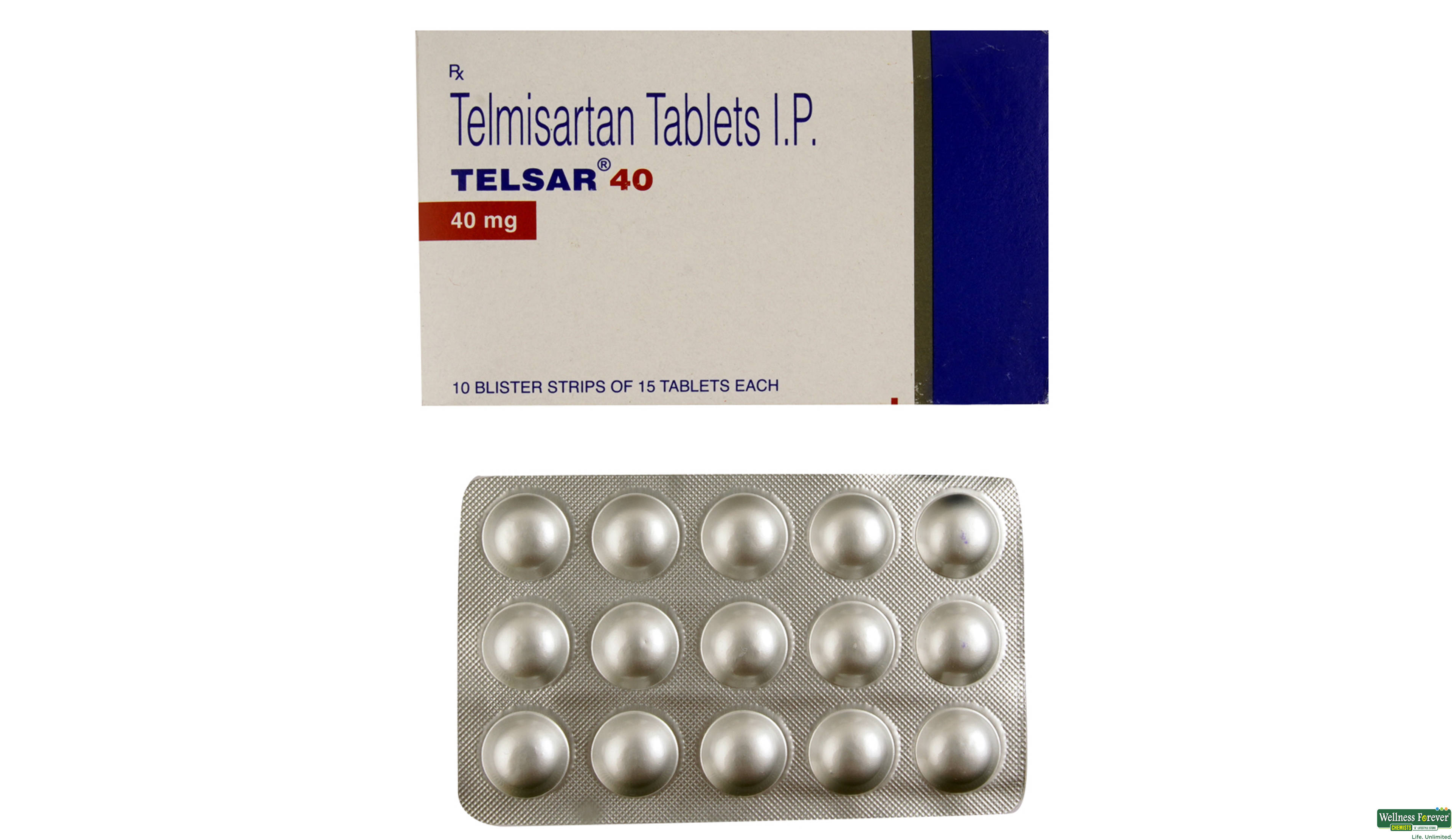TELSAR 40MG 15TAB- 1, 15TAB, 