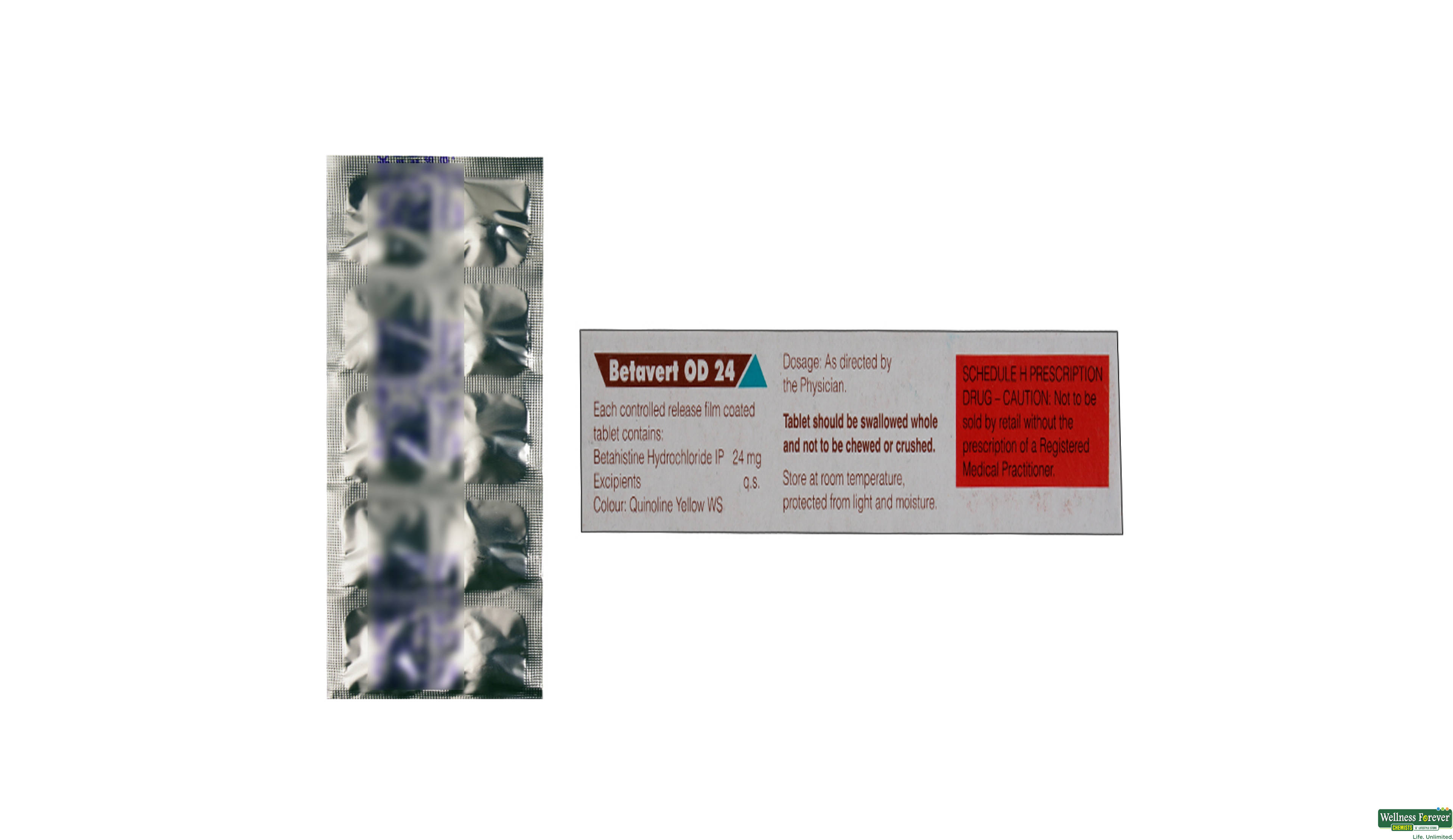 BETAVERT-OD 24MG 10TAB- 2, 10TAB, 
