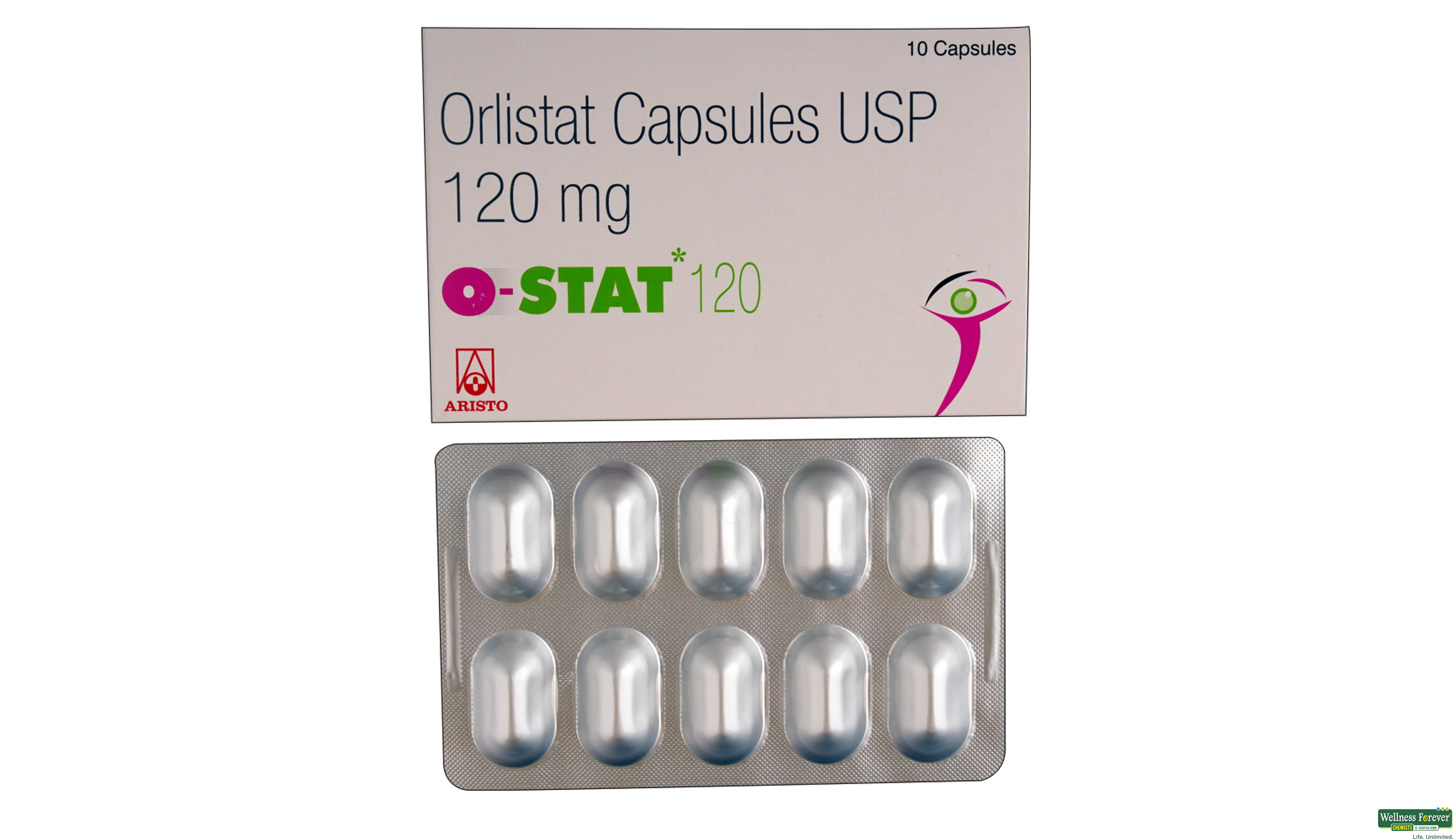 O-STAT 120MG 10CAP- 1, 10CAP, 