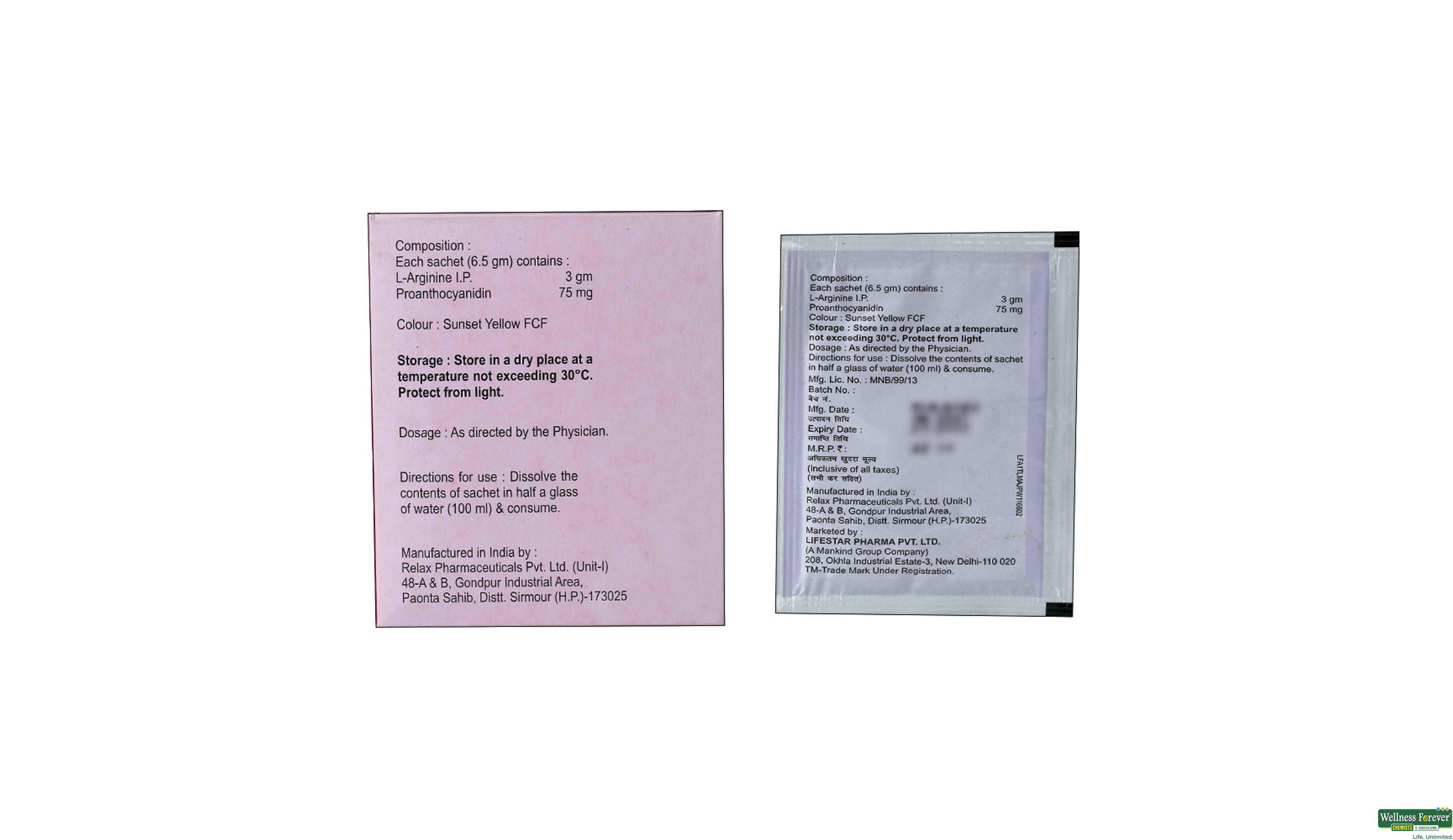 ARGIPREG S/F SACH 6.5GM- 2, 6.5GM, 