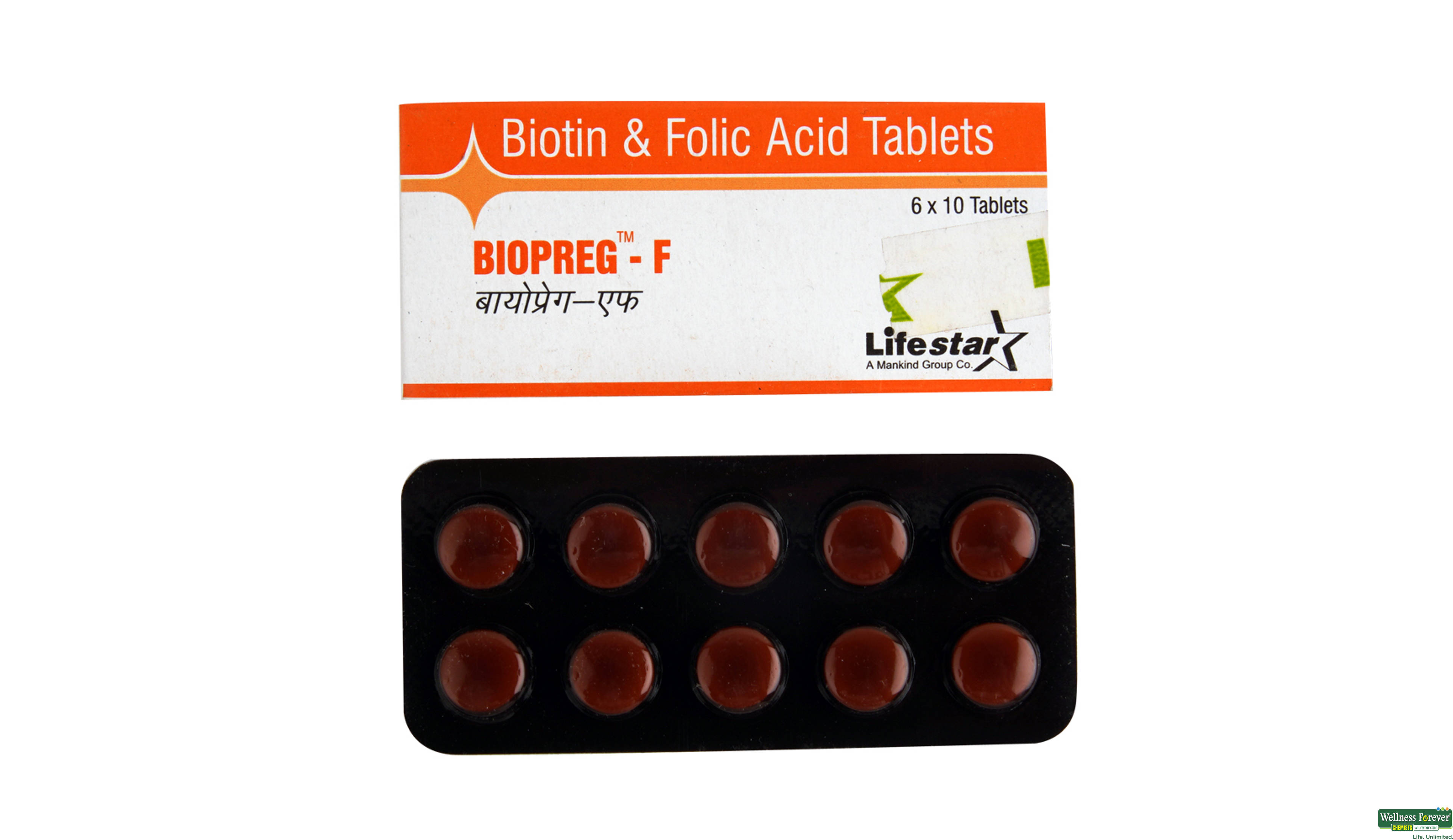 BIOPREG-F 10TAB- 1, 10TAB, 