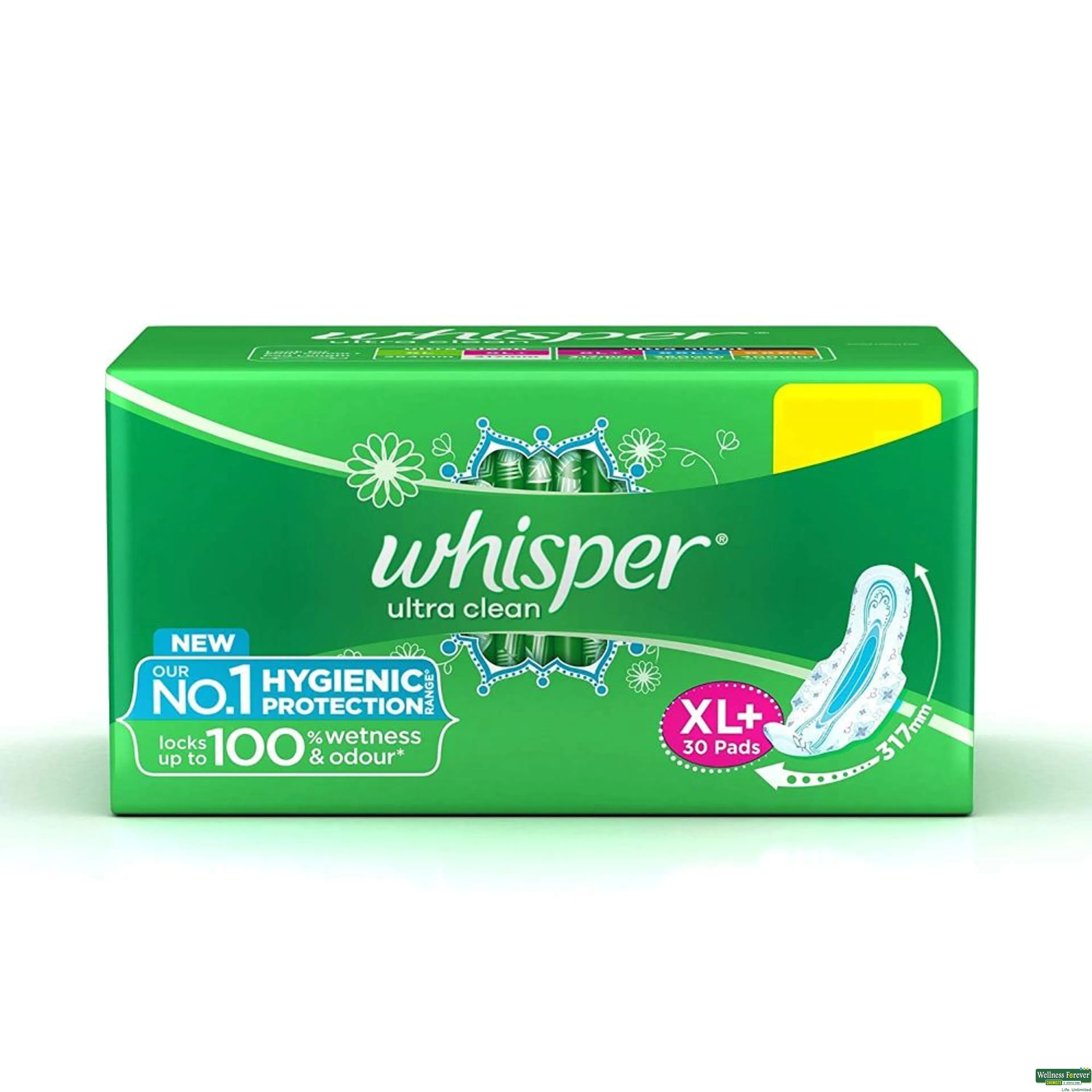 WHISPER SA/PADS ULTRA CLE WINGS XL+ 30PC-image