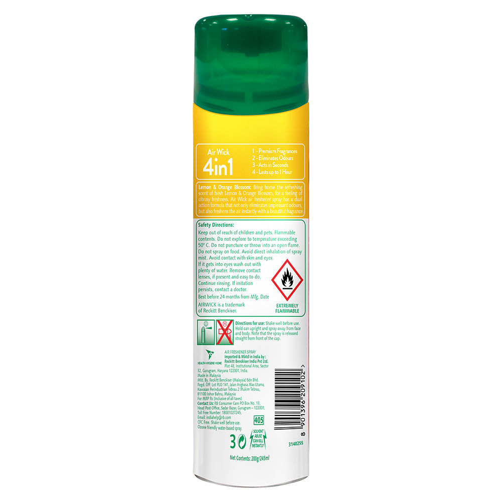 Buy Airwick Aerosol Spray Air Freshener, Lemon Garden, 245 ml Online at  Best Prices