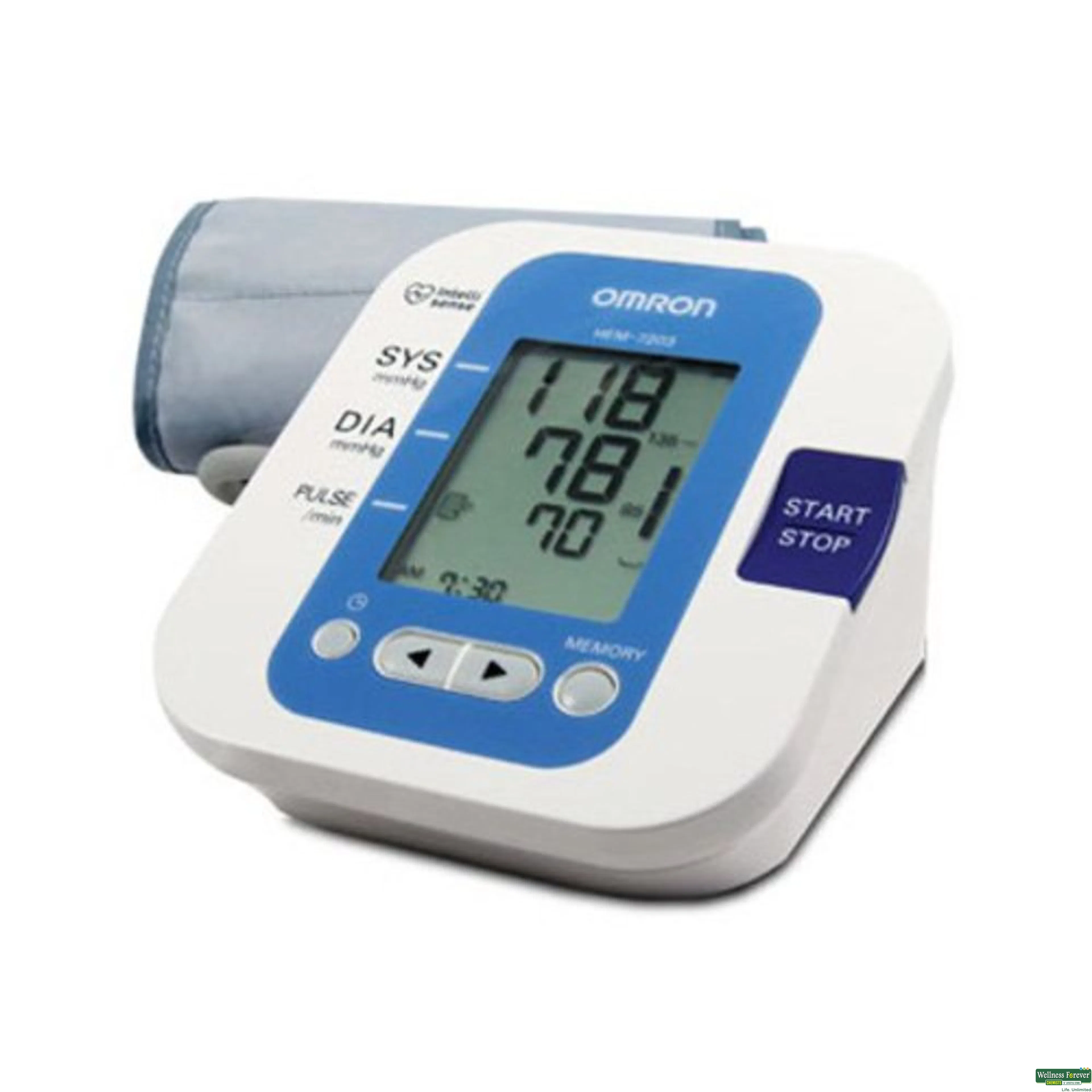 Omron 6124 Wrist Pressure Monitor - 1 Monitor, Bag/Case, Manual, Guide & Batteries