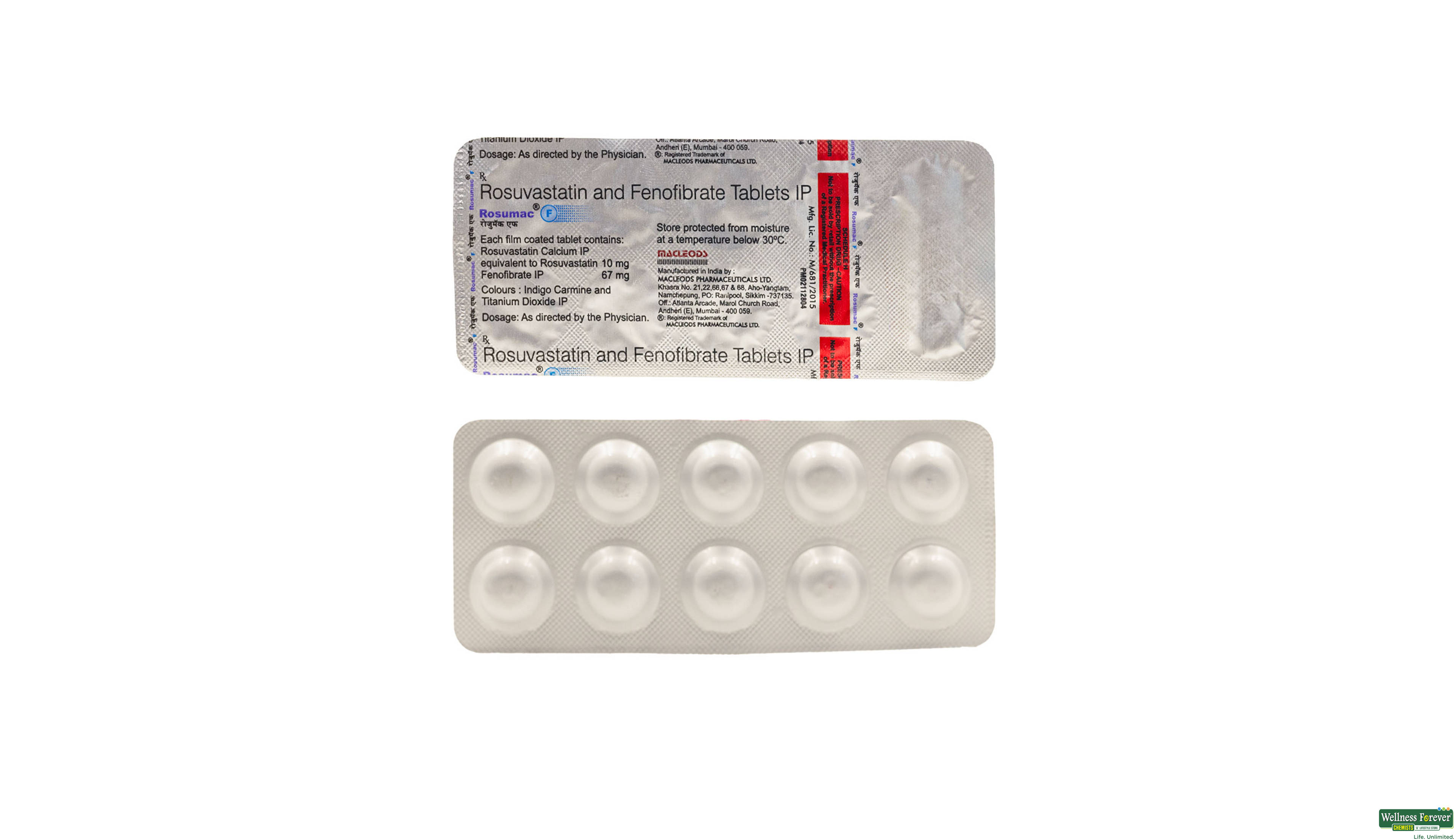ROSUMAC-F 10MG 10TAB- 1, 10TAB, 