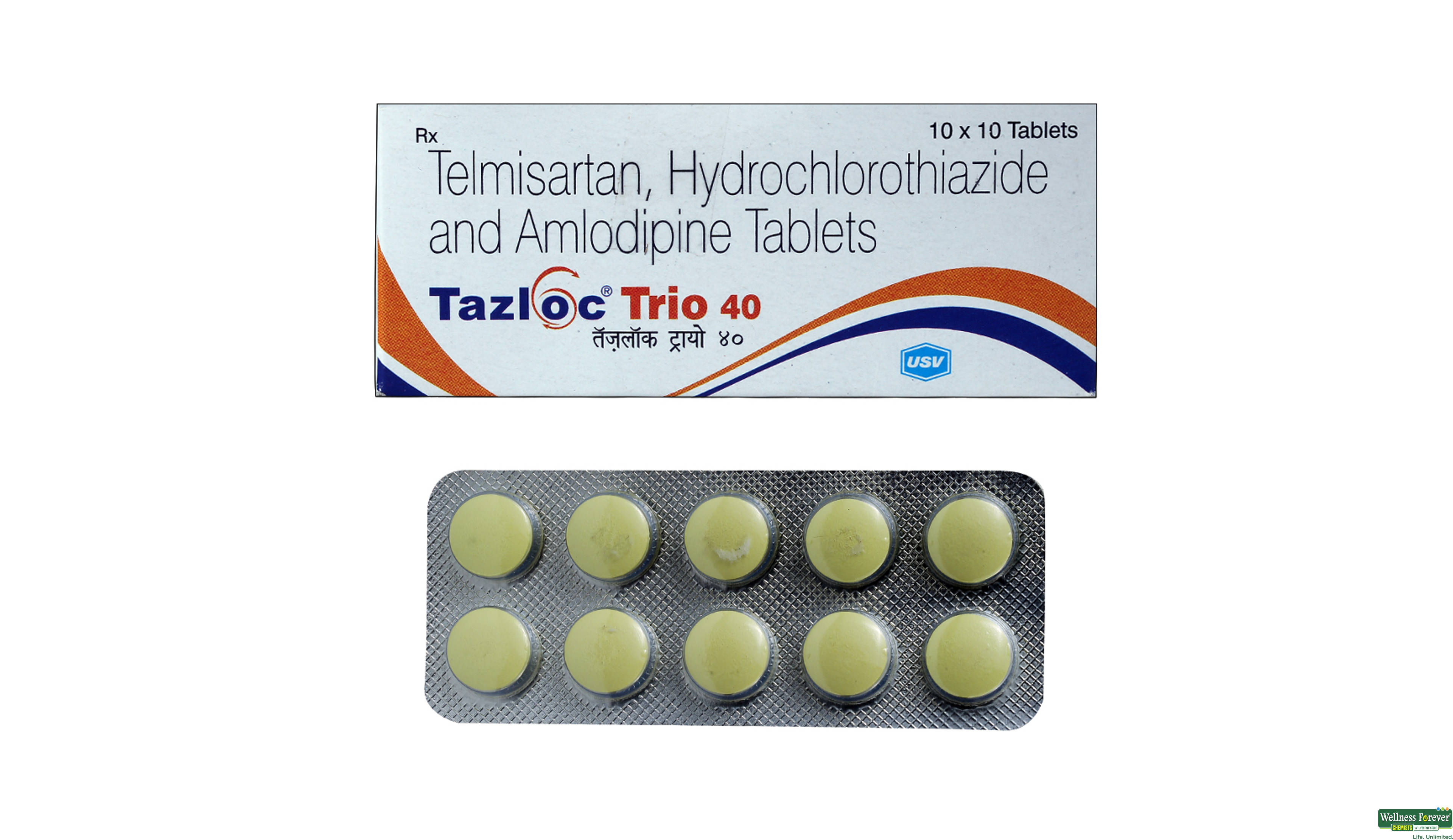 TAZLOC-TRIO 40MG 10TAB- 1, 10TAB, null