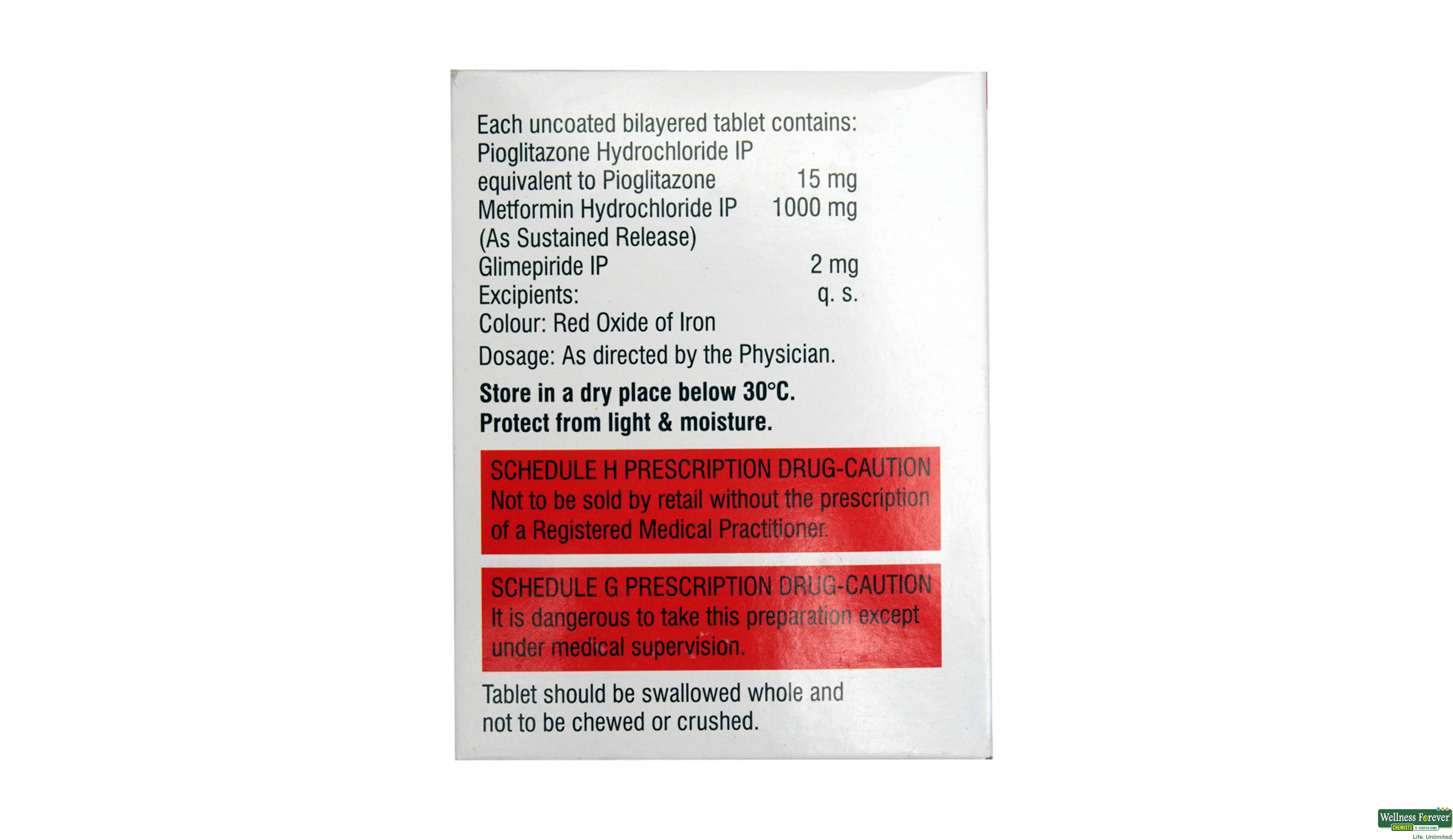 TRIGLYNASE-FORTE 2MG 10TAB- 3, 10TAB, 