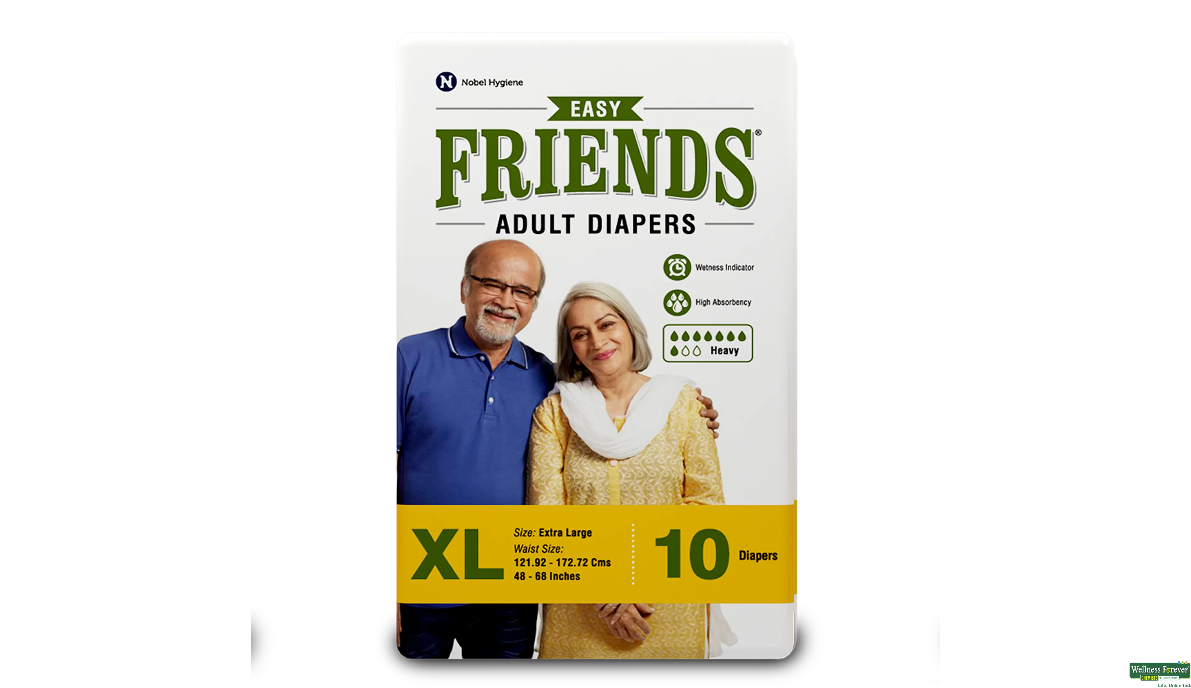 Friends Pullup Pants Style Adult Diapers - L-XL, 10's pack