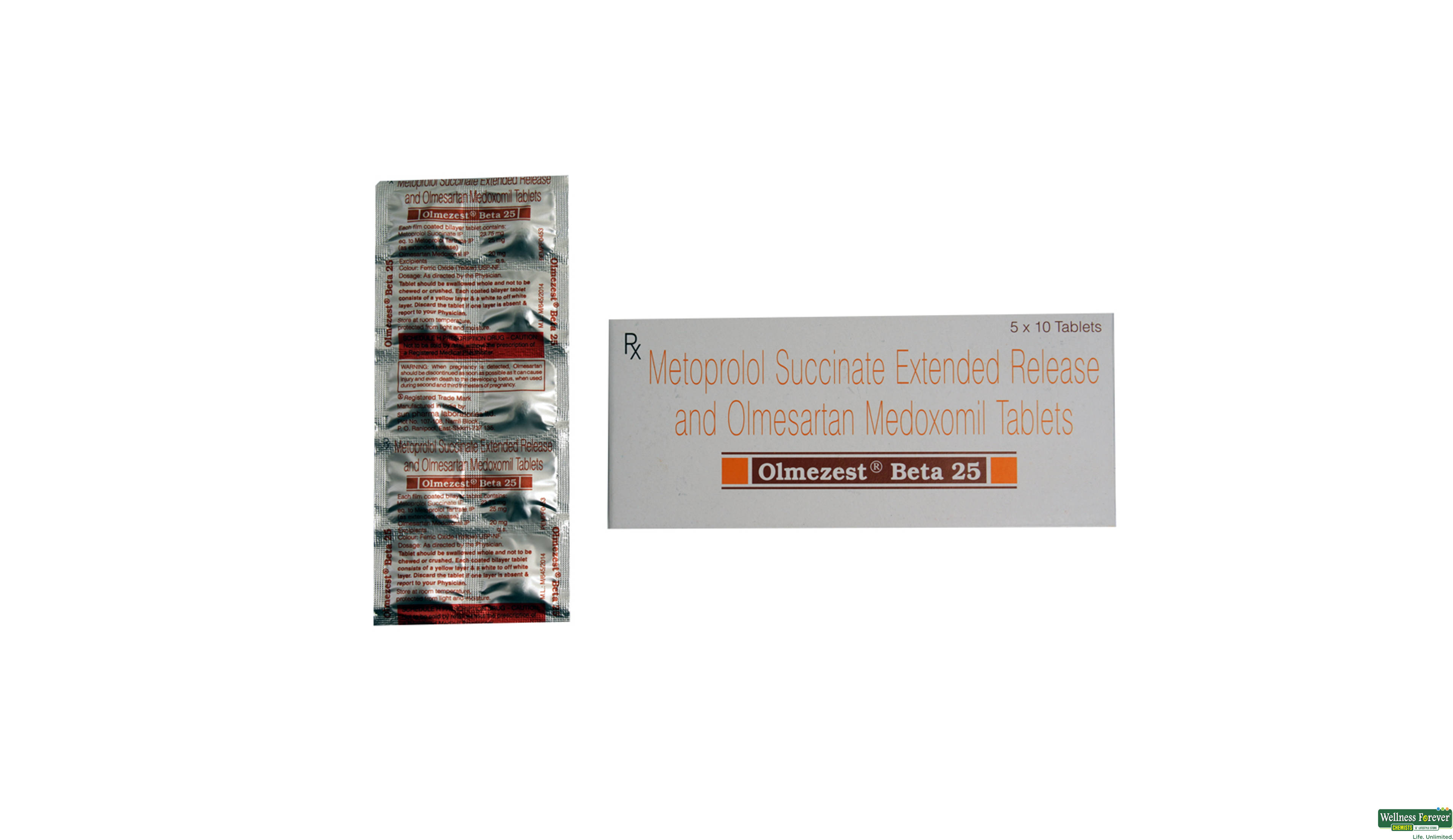 OLMEZEST-BETA 25MG 10TAB- 1, 10TAB, null