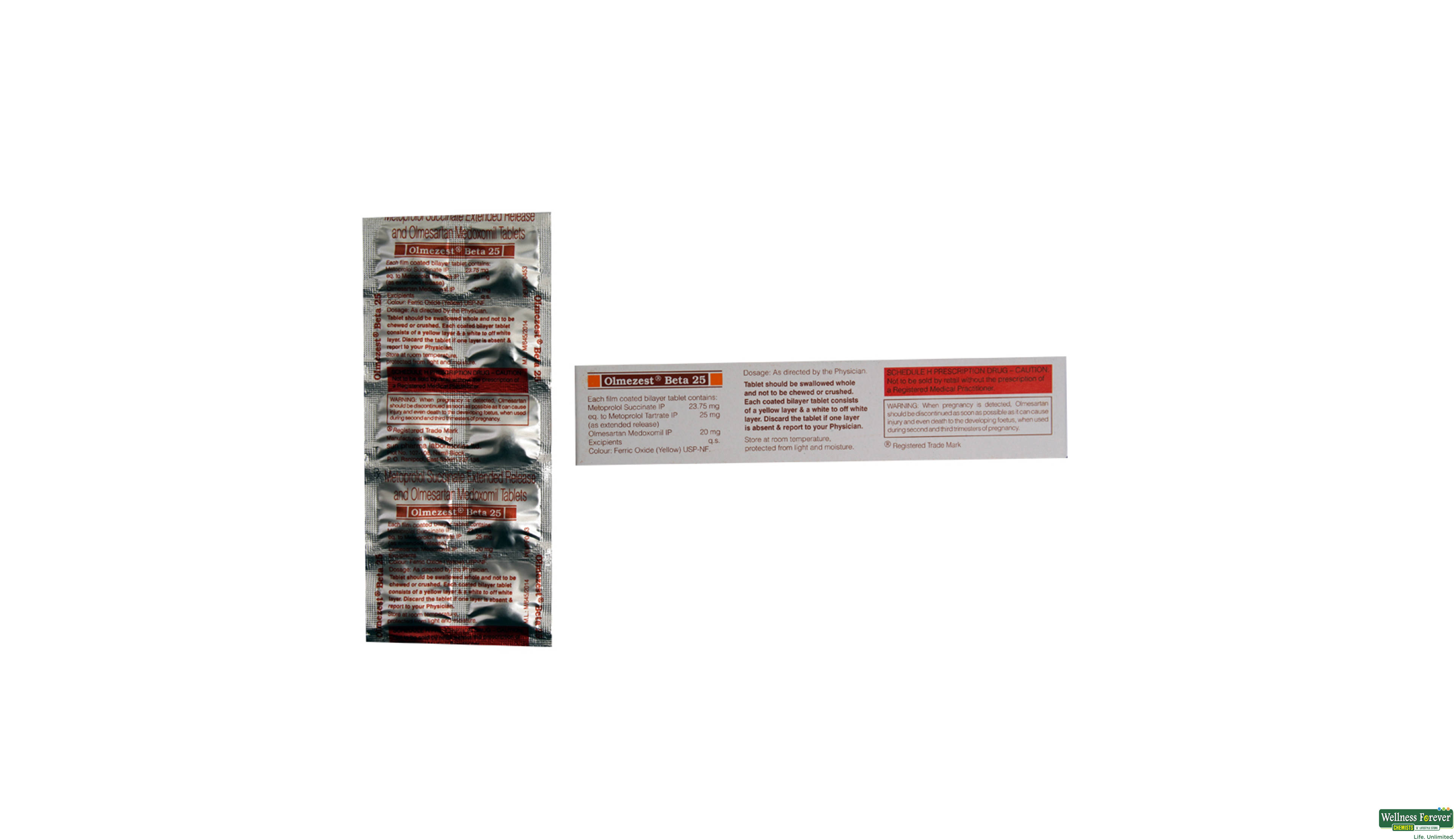 OLMEZEST-BETA 25MG 10TAB- 2, 10TAB, null