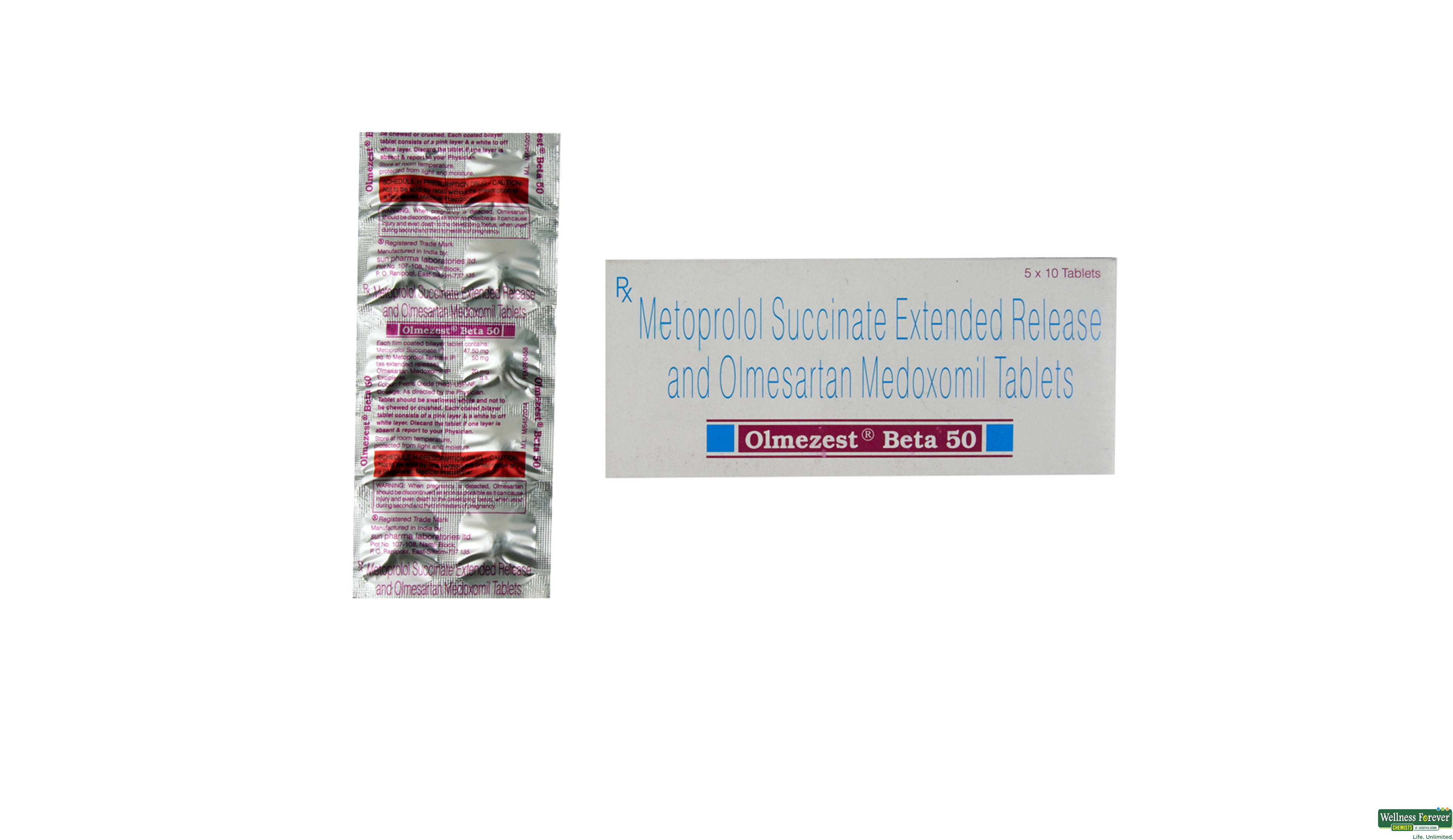 OLMEZEST-BETA 50MG 10TAB- 1, 10TAB, null