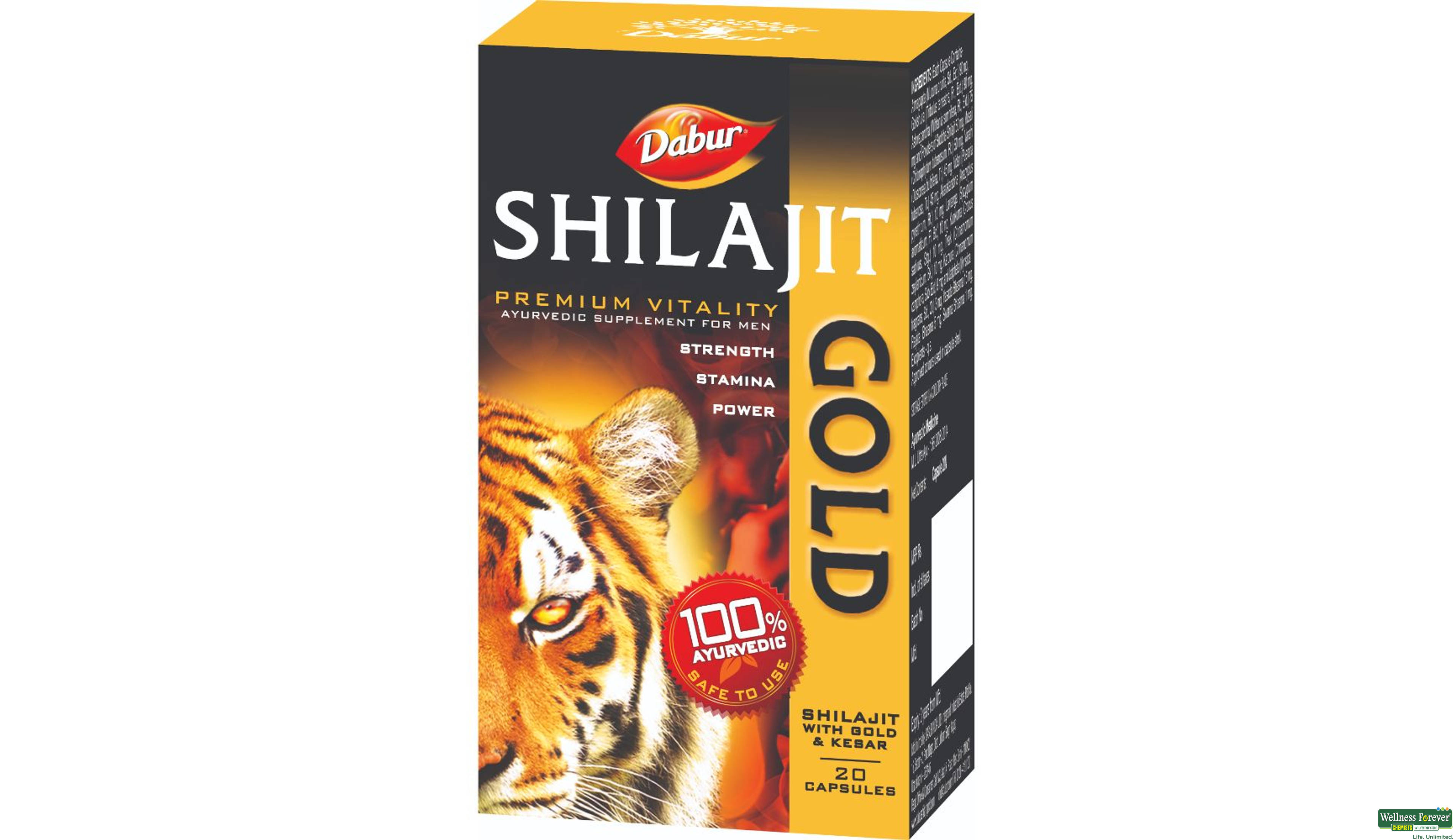 DABUR SHILAJIT GOLD 20CAP- 3, 20CAP, 