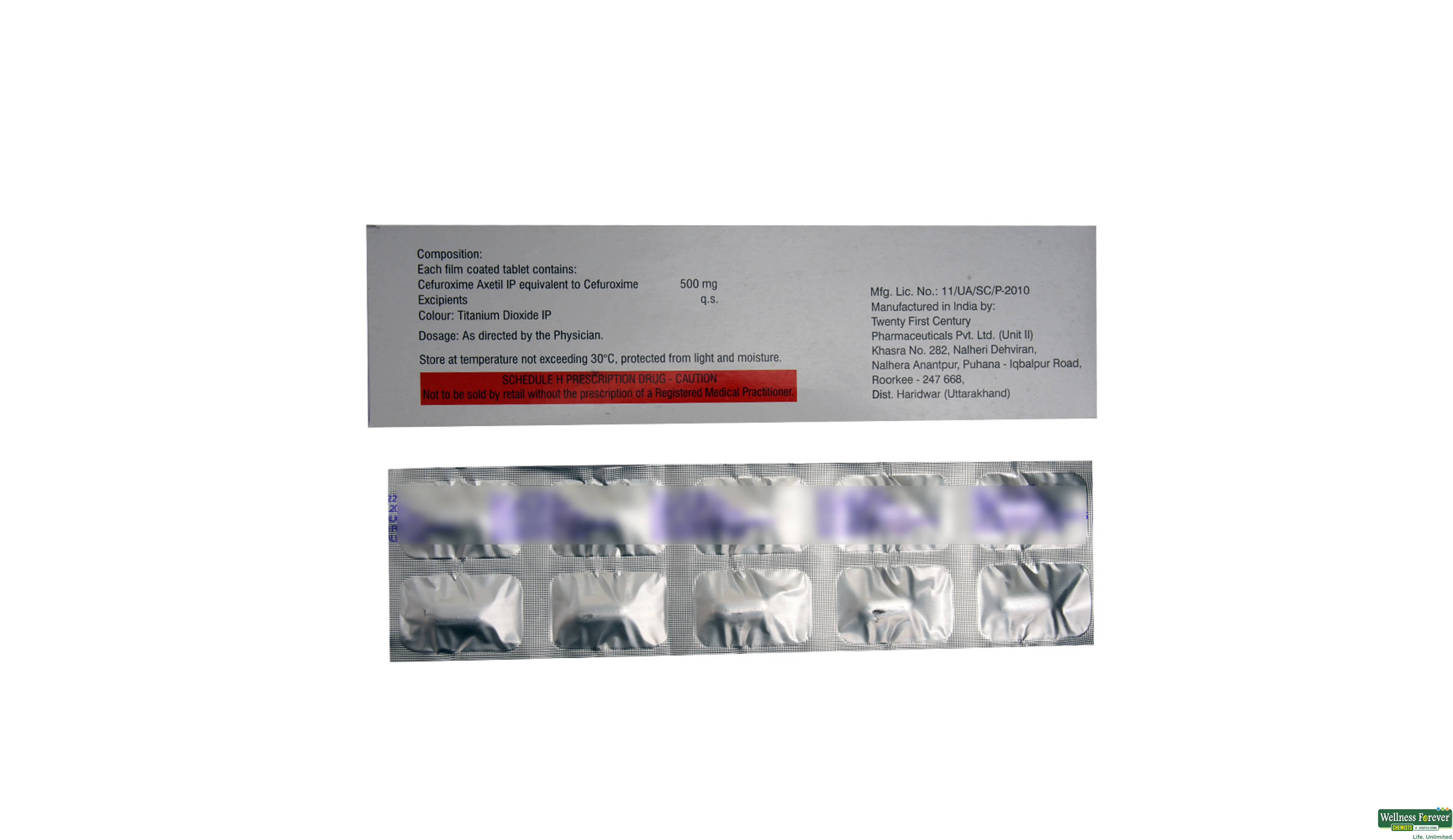 CEROXIM 500MG 10TAB- 2, 10TAB, null