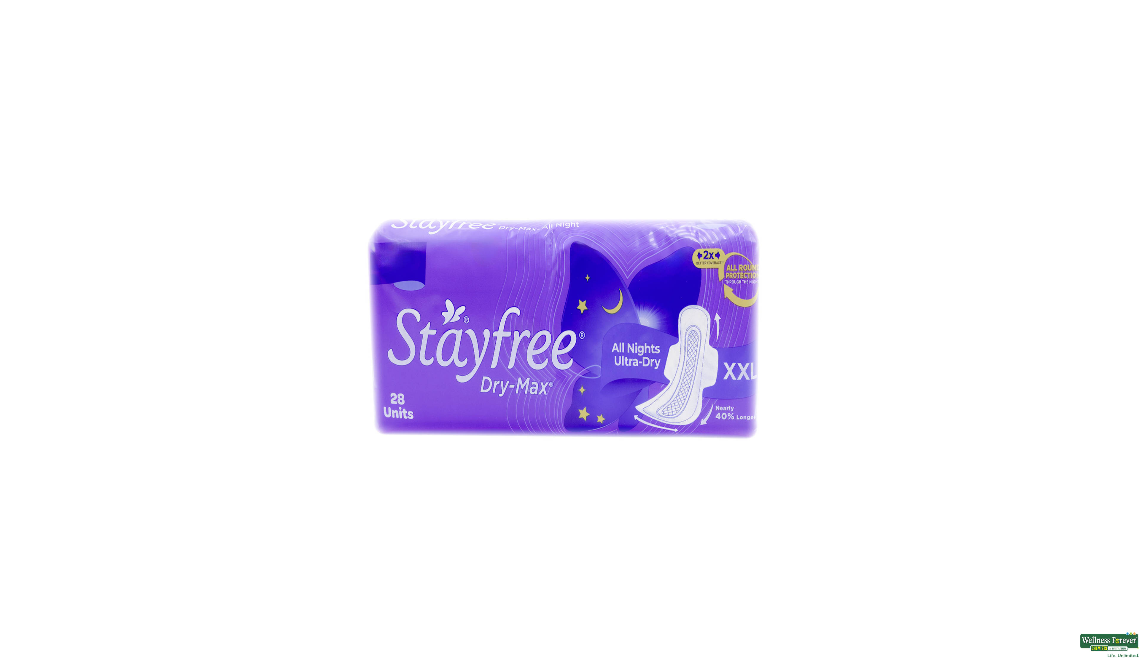 STAYFREE SA/PADS D/MAX ALL NIGHT 28PC- 1, 28PC, 