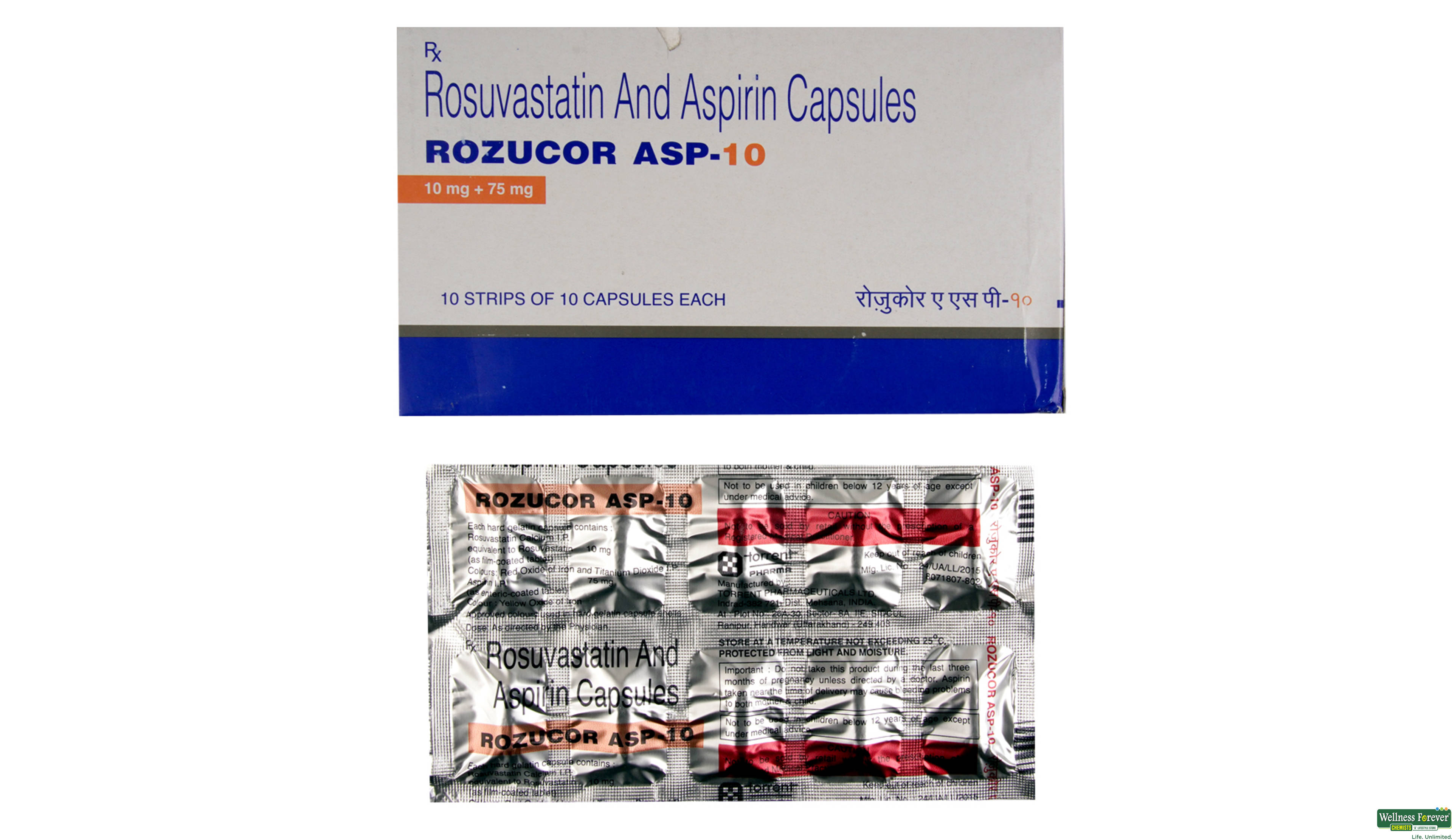 ROZUCOR-ASP 10MG 10CAP- 1, 10CAP, null