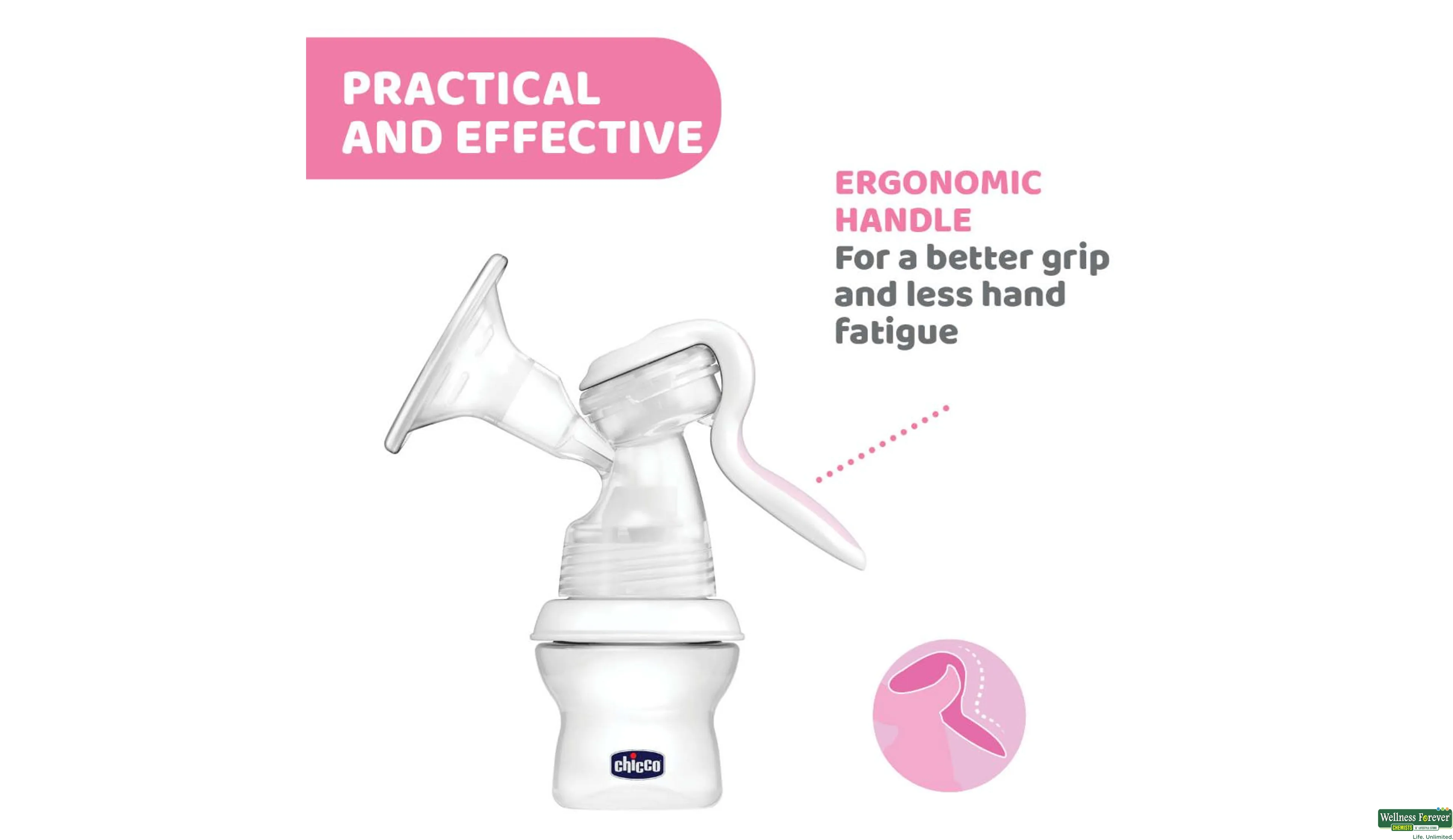 CHICCO BREAST PUMP MANNUAL 1PC- 5, 1PC, 